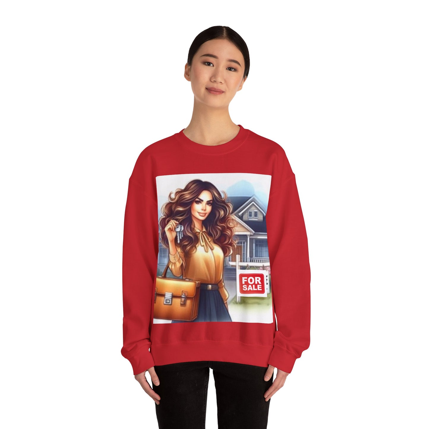 Key Player Crew: Real Estate Agent Sweatshirt | Unisex Heavy Blend™ Crewneck Sweatshirt