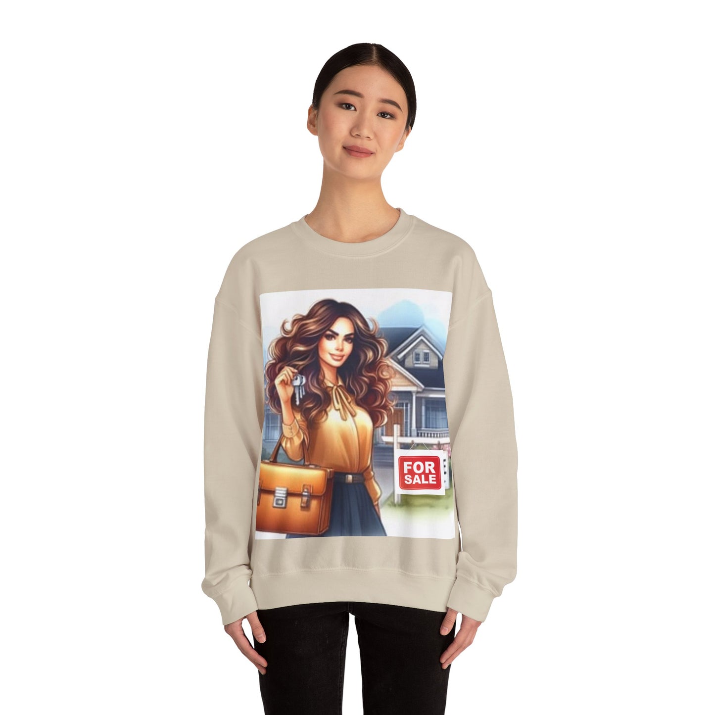Key Player Crew: Real Estate Agent Sweatshirt | Unisex Heavy Blend™ Crewneck Sweatshirt