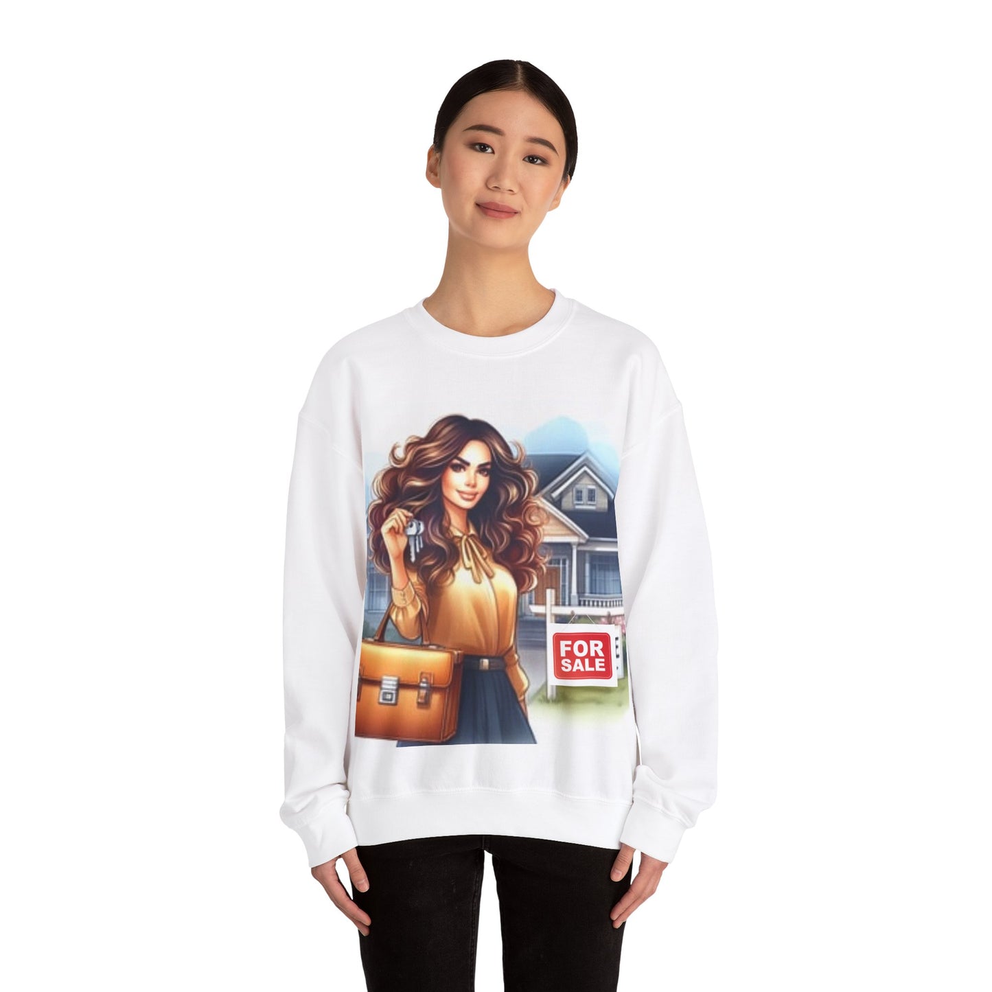 Key Player Crew: Real Estate Agent Sweatshirt | Unisex Heavy Blend™ Crewneck Sweatshirt