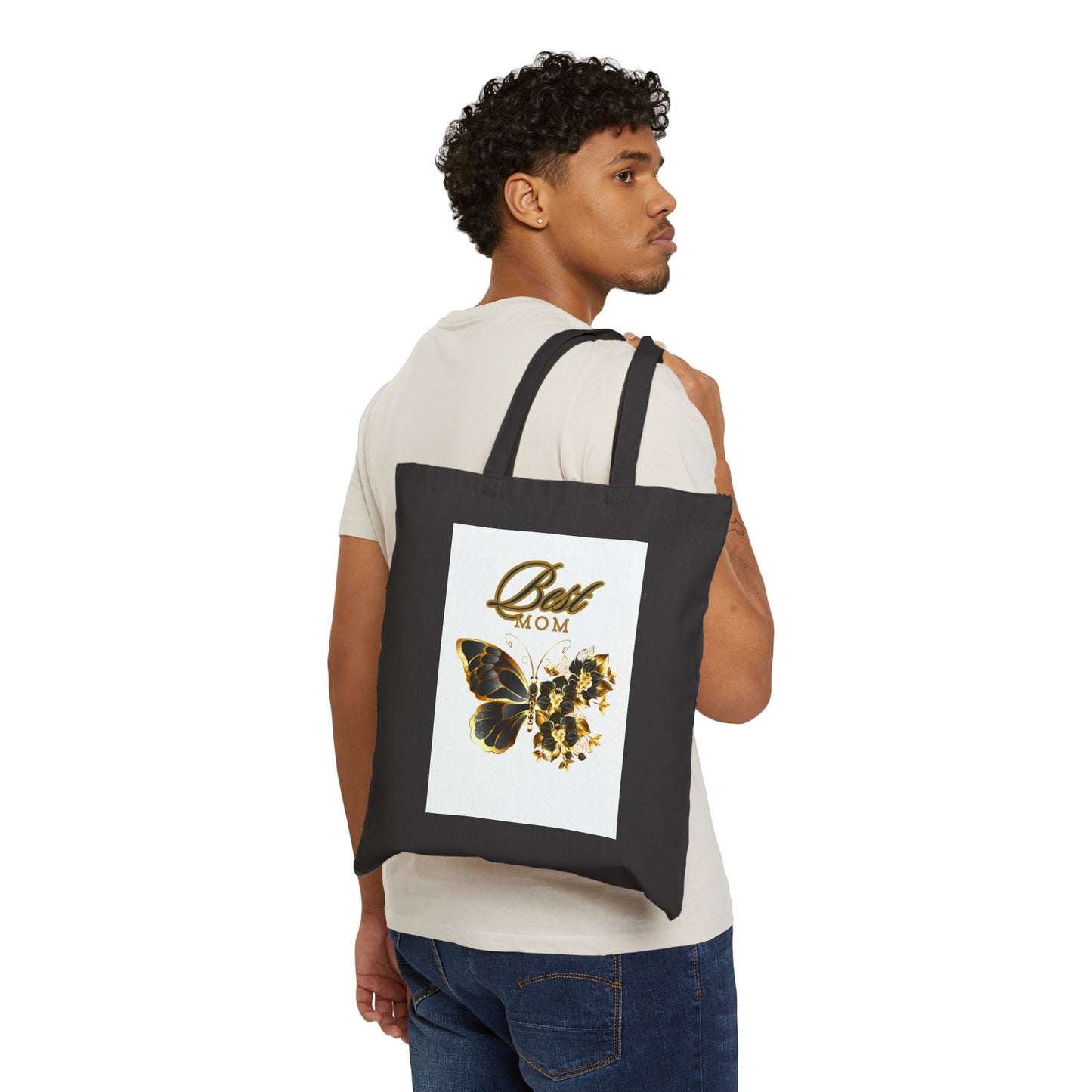 Best Mom Ever! Cotton Canvas Tote Bag - Mother's Day Gift