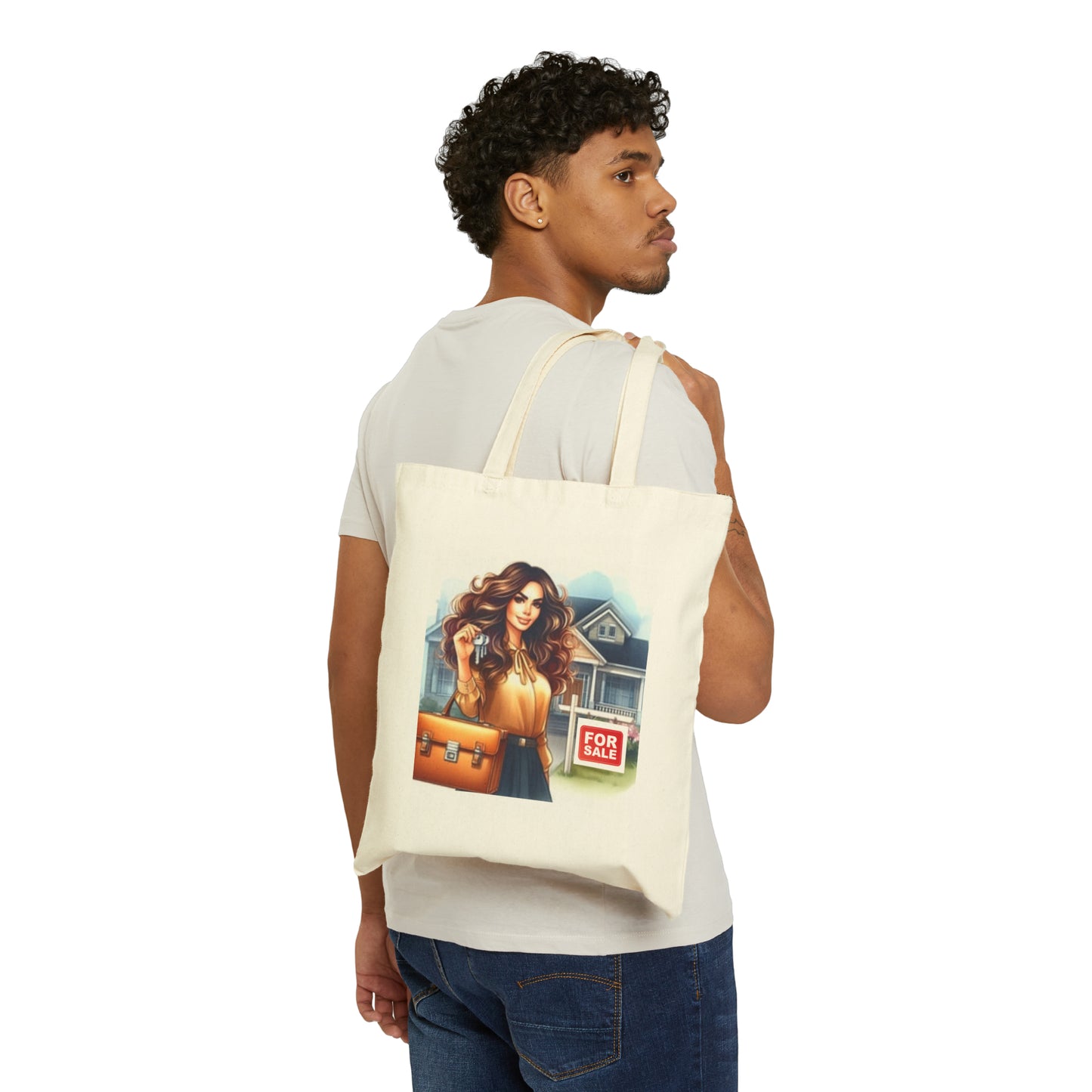 Realtor | Real Estate Marketing Cotton Canvas Tote Bag
