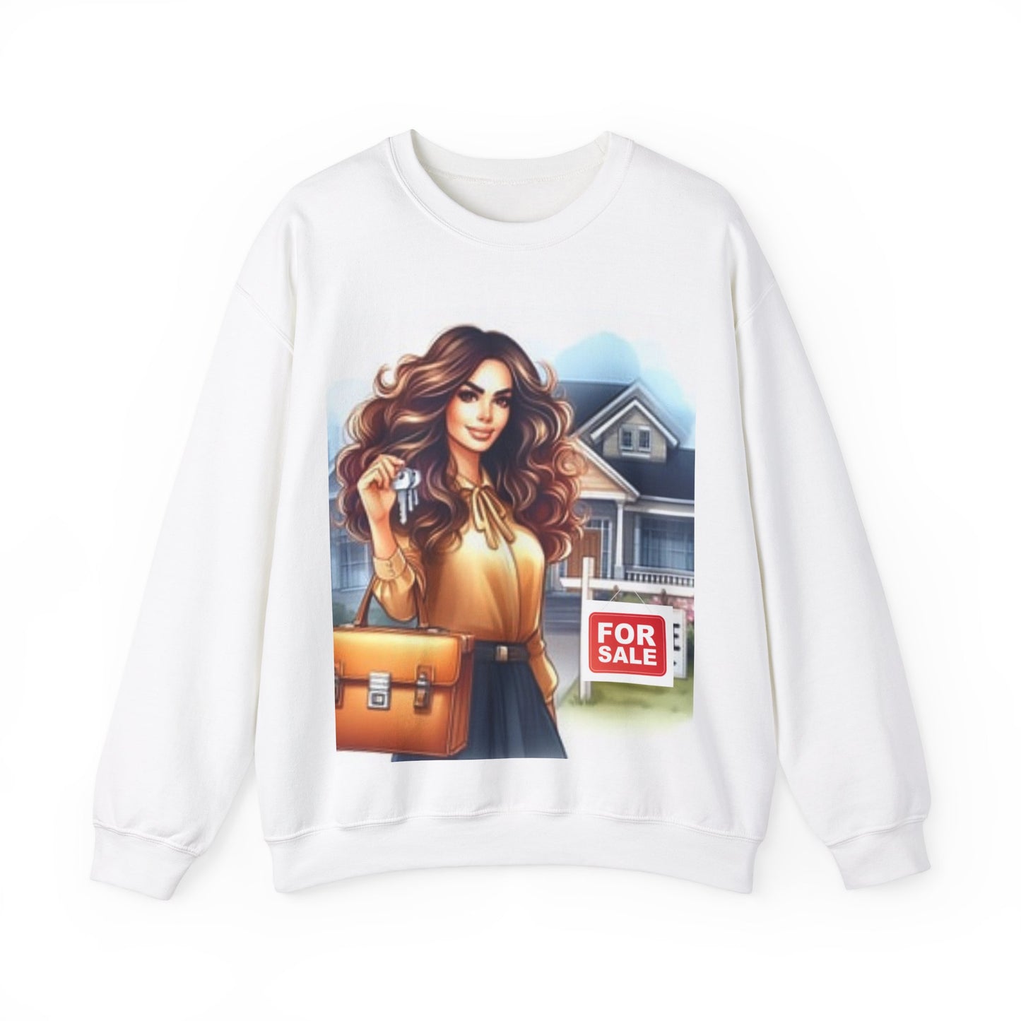 Key Player Crew: Real Estate Agent Sweatshirt | Unisex Heavy Blend™ Crewneck Sweatshirt