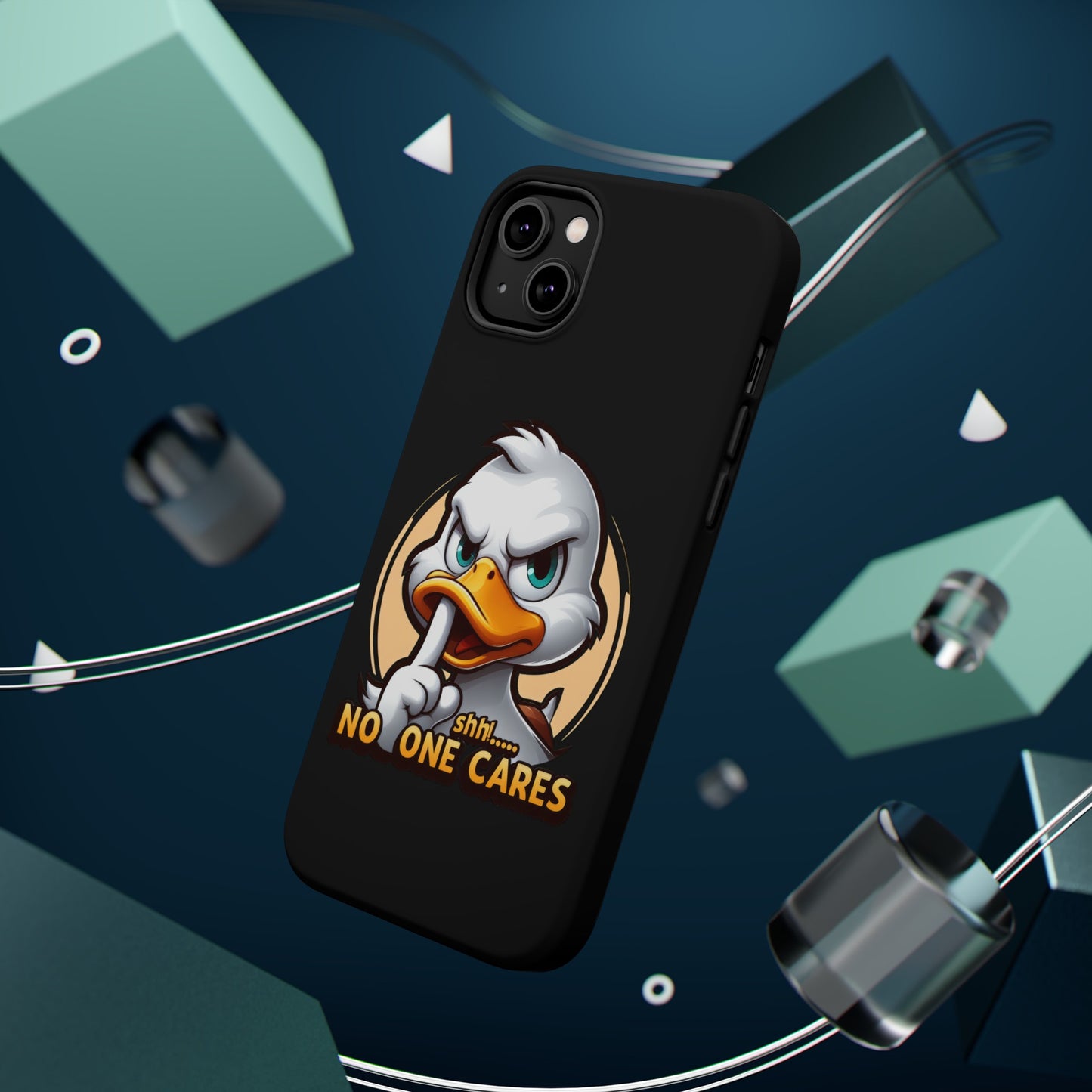 No One Cares Funny Magnetic Tough Cases for Iphone 14- Iphone 15 Max Pro