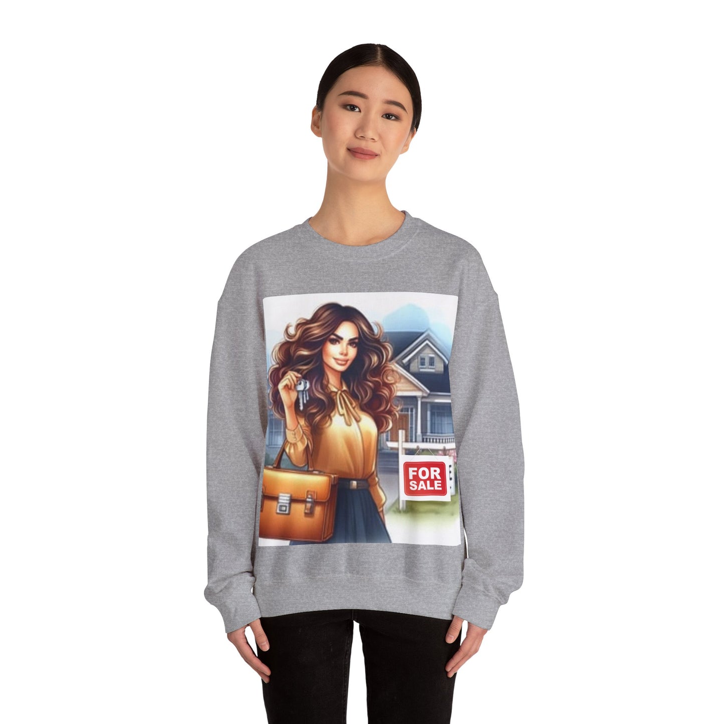 Key Player Crew: Real Estate Agent Sweatshirt | Unisex Heavy Blend™ Crewneck Sweatshirt