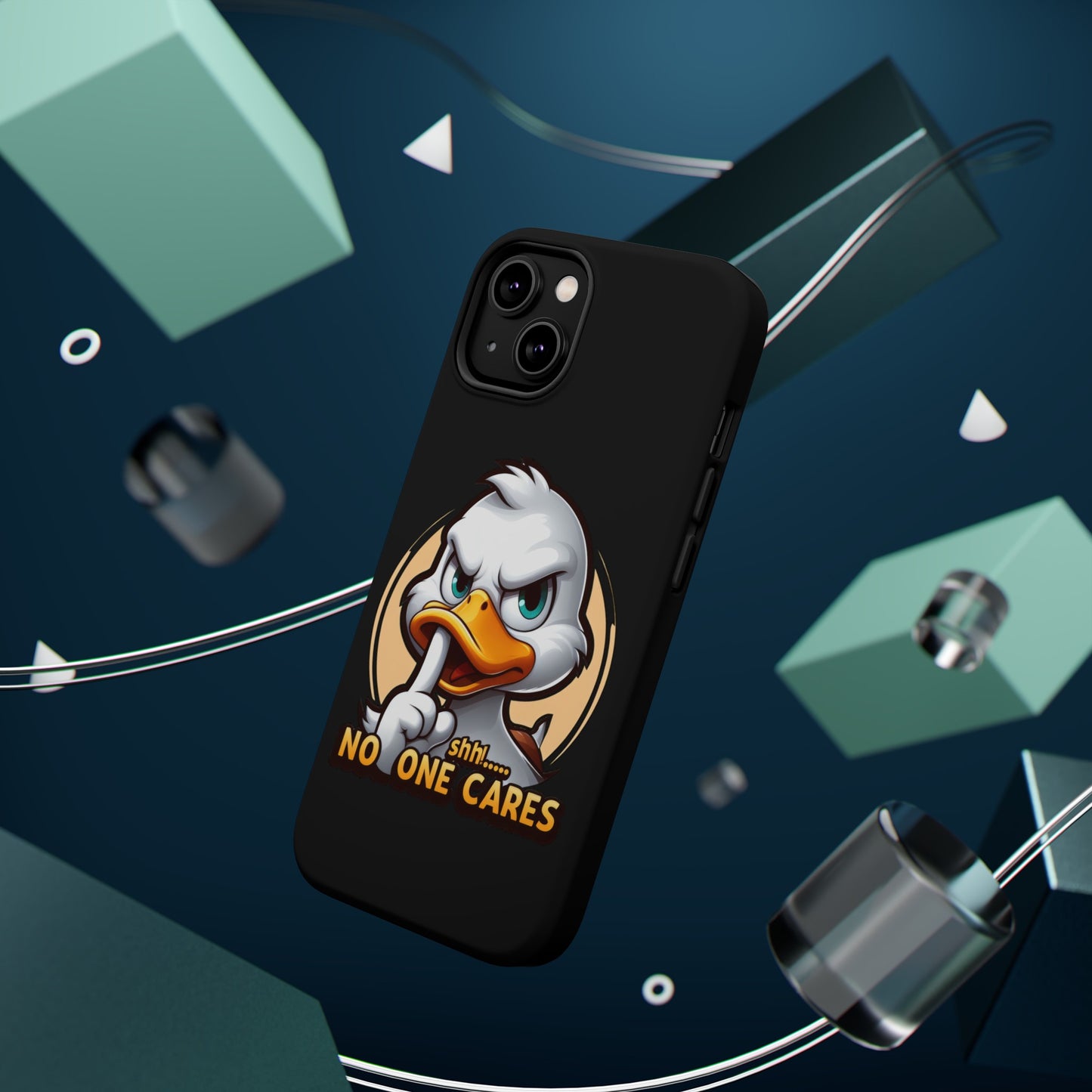 No One Cares Funny Magnetic Tough Cases for Iphone 14- Iphone 15 Max Pro