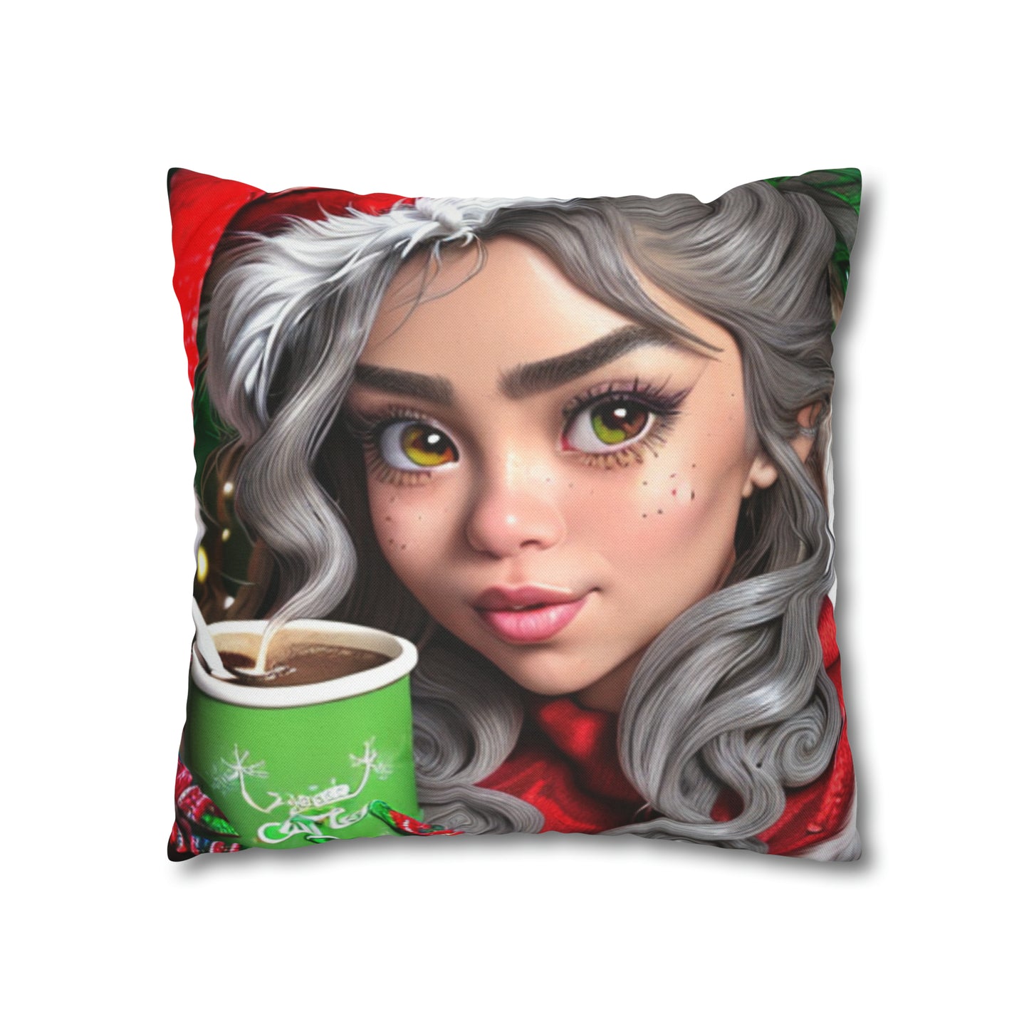 Spun Polyester Square Pillow Case