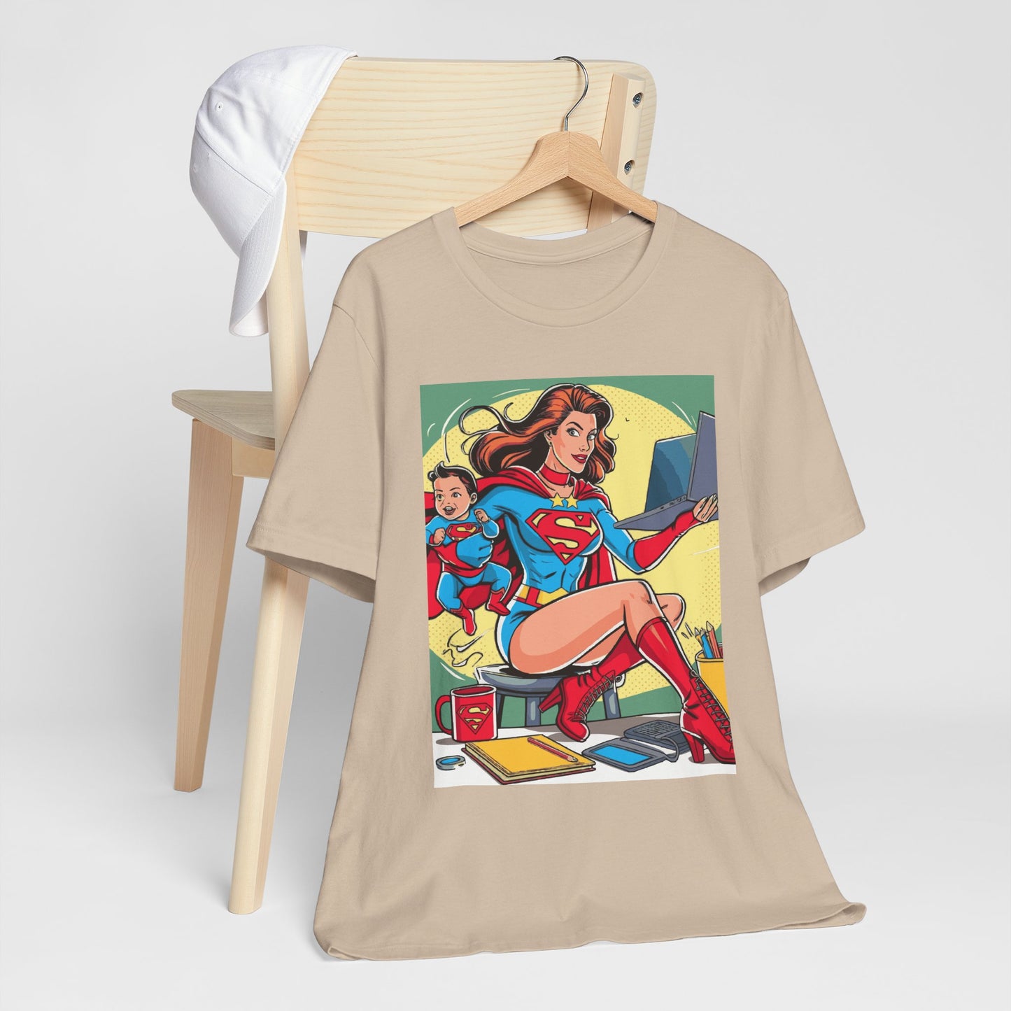 Super Mom Unisex Jersey Tee - Empowering Graphic T-Shirt for Mother's Day