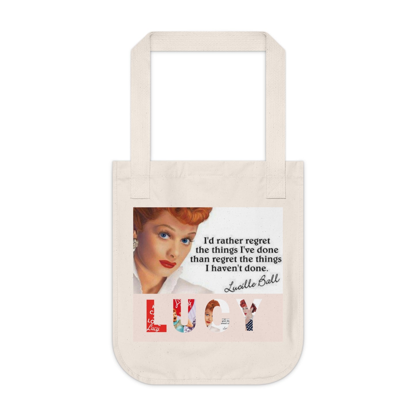 I love Lucy Organic Canvas Tote Bag