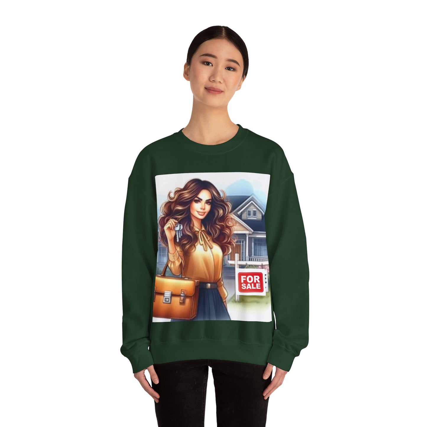 Key Player Crew: Real Estate Agent Sweatshirt | Unisex Heavy Blend™ Crewneck Sweatshirt