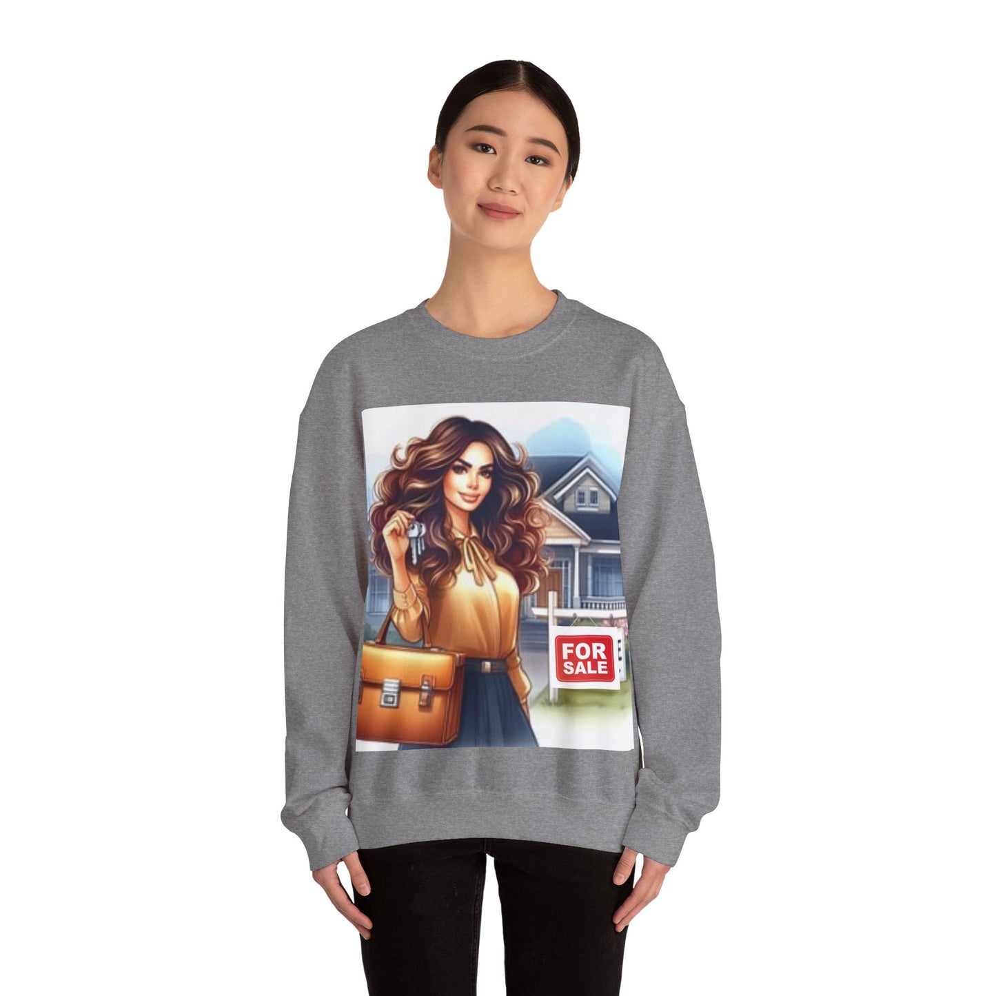 Key Player Crew: Real Estate Agent Sweatshirt | Unisex Heavy Blend™ Crewneck Sweatshirt