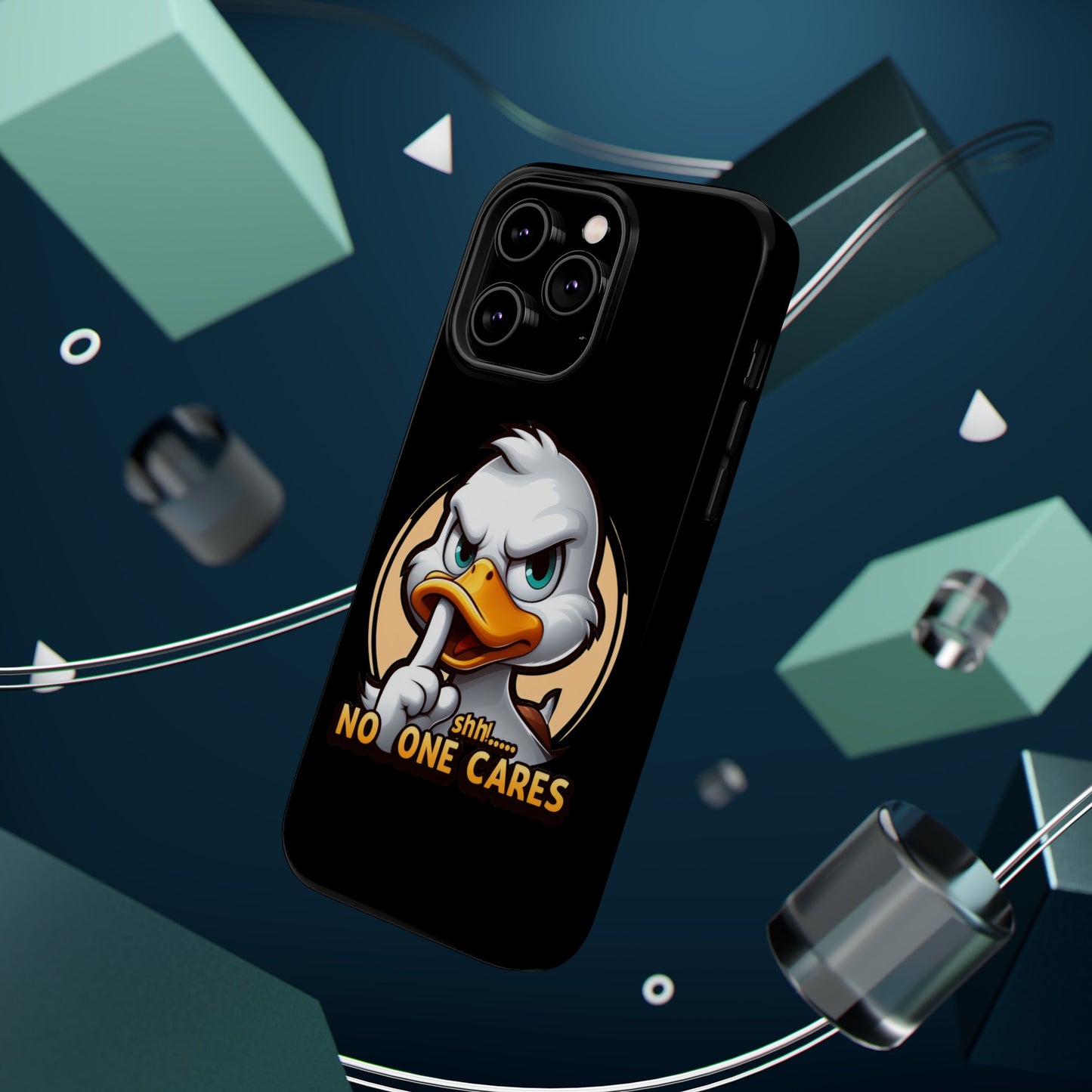 No One Cares Funny Magnetic Tough Cases for Iphone 14- Iphone 15 Max Pro