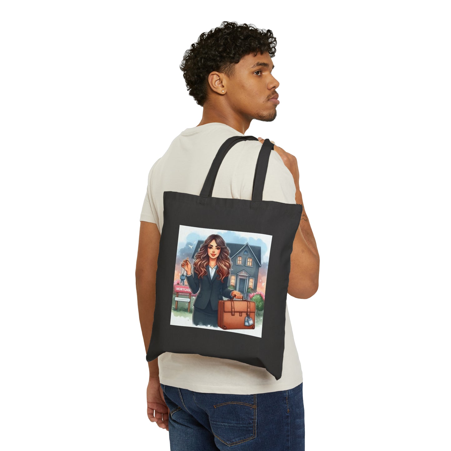 Real Estate Boss Tote Cotton Canvas Tote Bag Marketing Tote bags