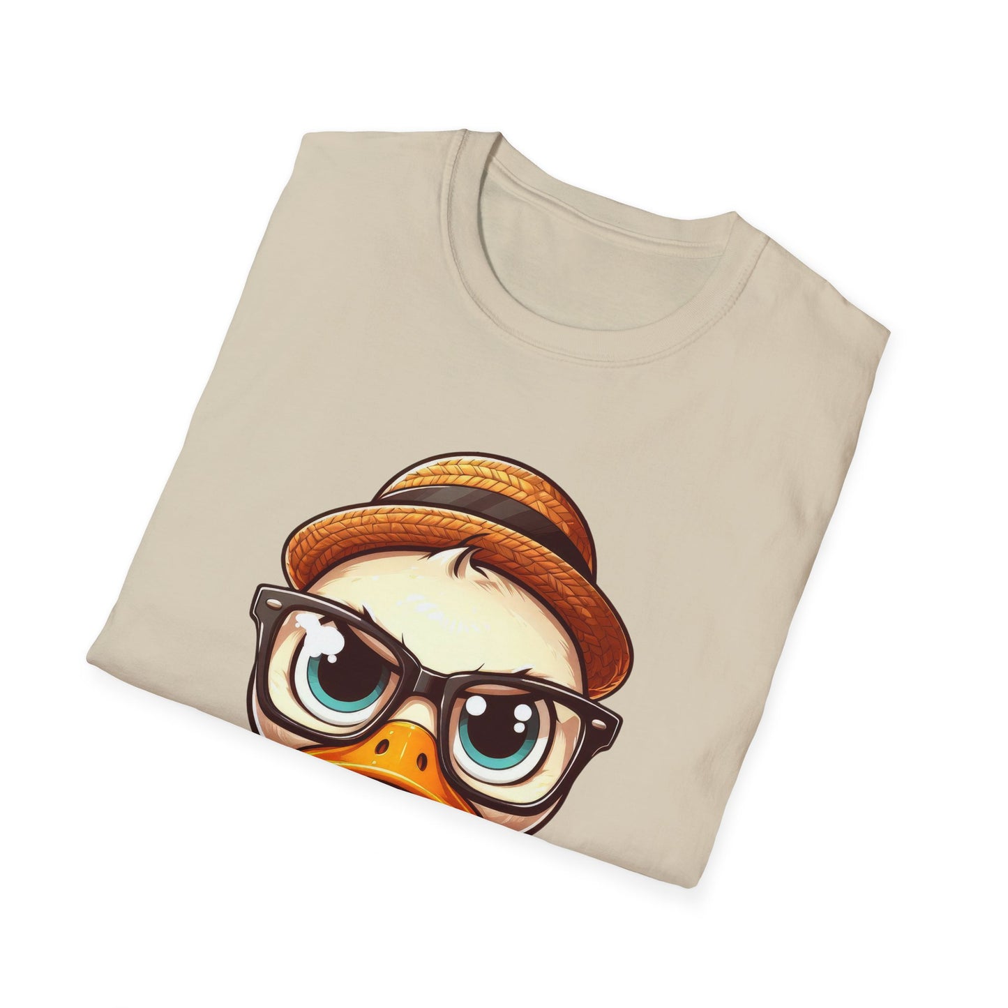 Quack Off, Worries! Eco-Conscious Tee (Doesn't Give a Duck) Unisex Softstyle T-Shirt