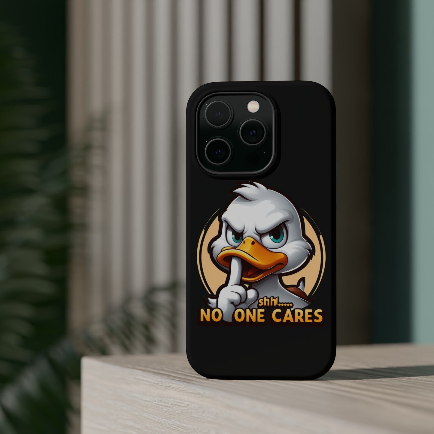 No One Cares Funny Magnetic Tough Cases for Iphone 14- Iphone 15 Max Pro