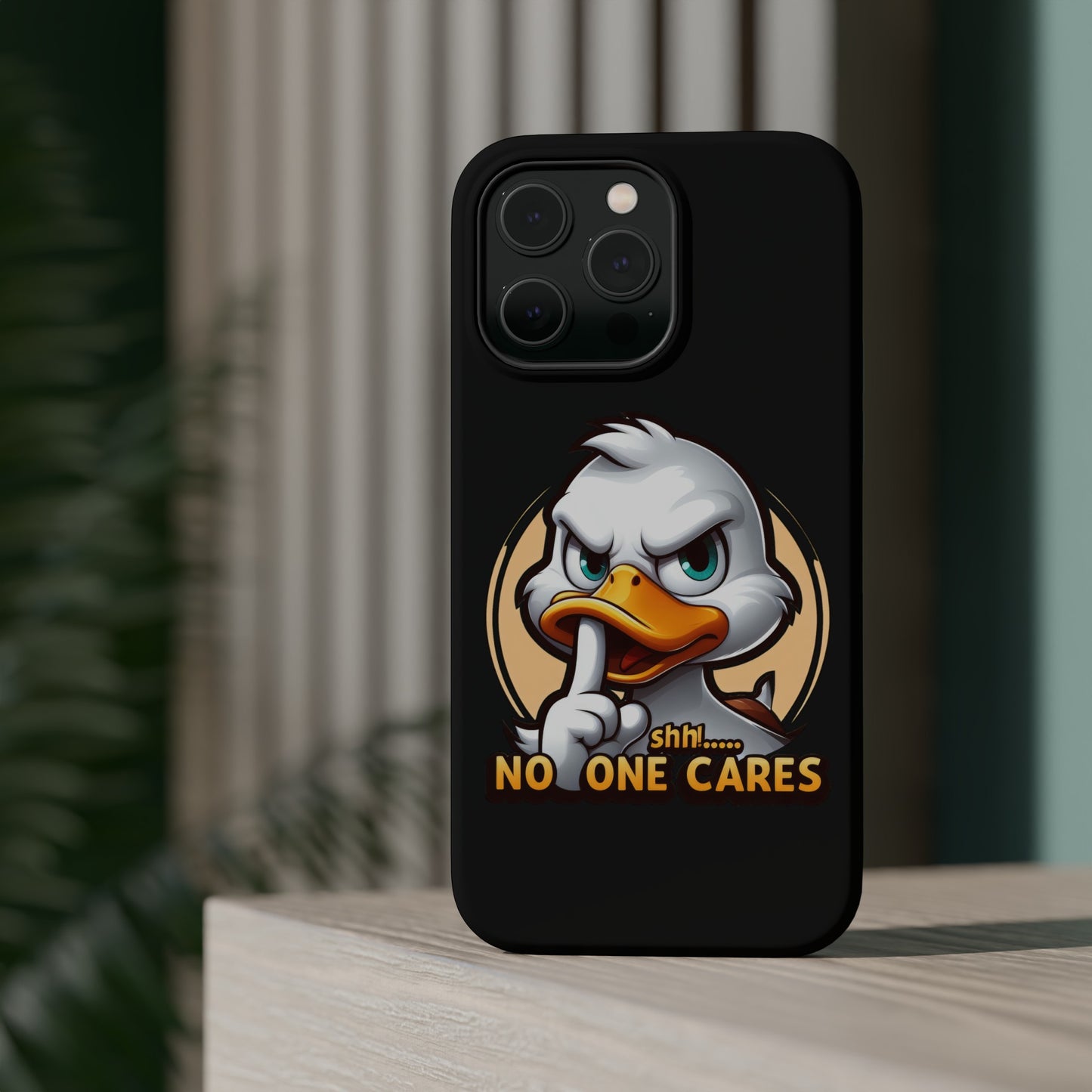 No One Cares Funny Magnetic Tough Cases for Iphone 14- Iphone 15 Max Pro