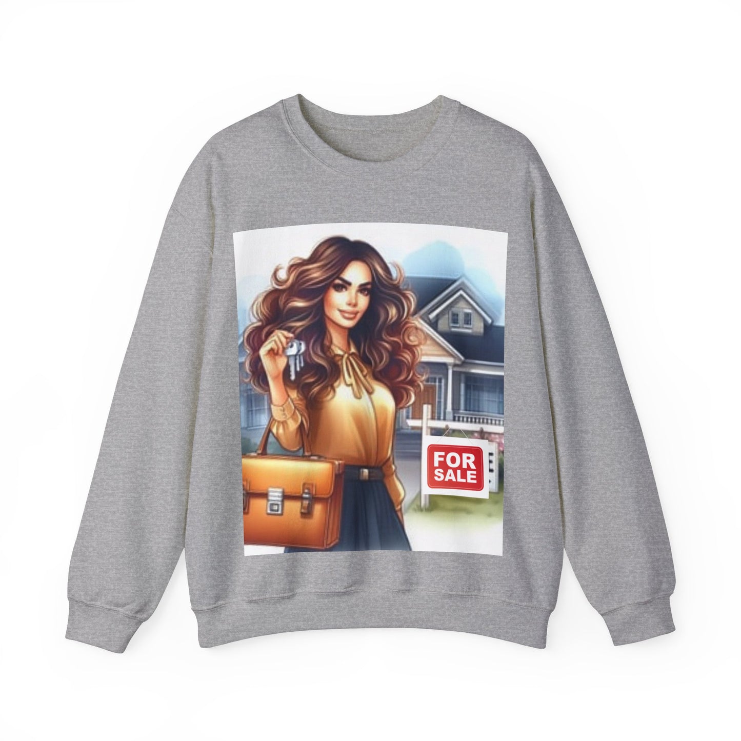 Key Player Crew: Real Estate Agent Sweatshirt | Unisex Heavy Blend™ Crewneck Sweatshirt