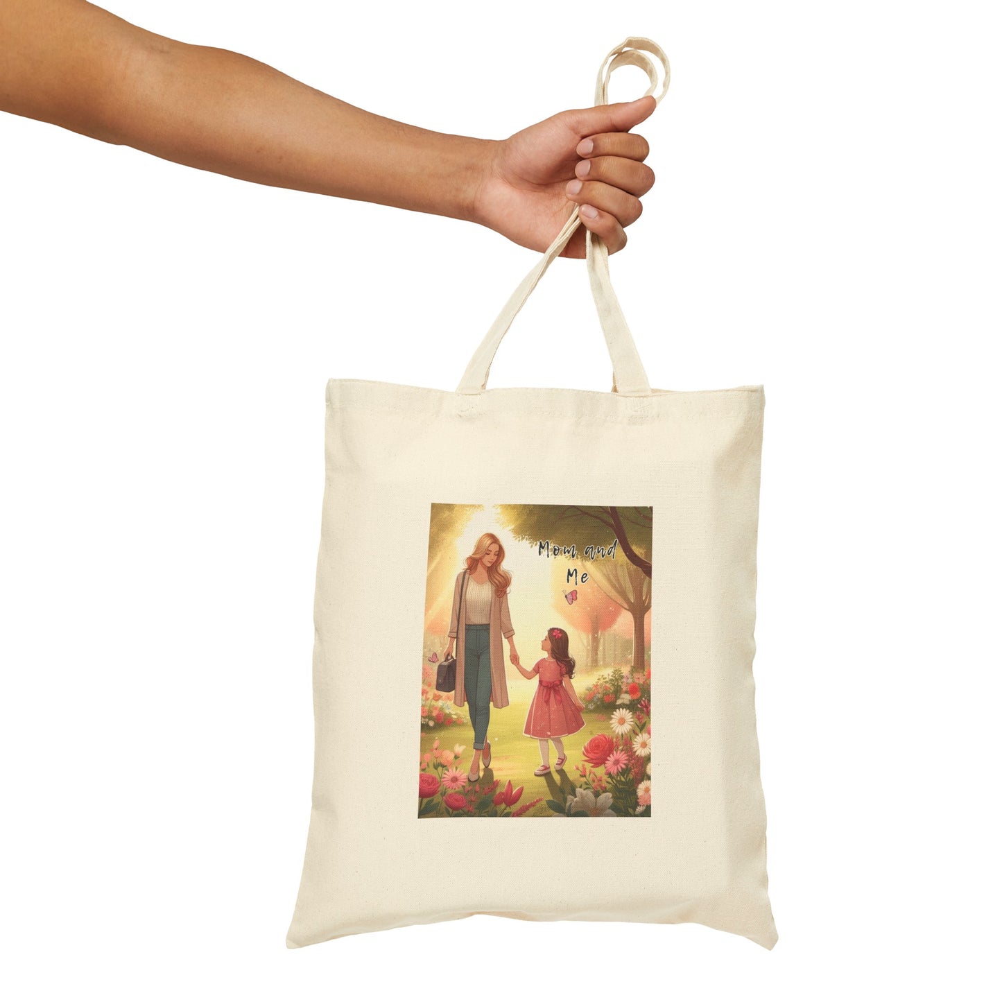 Mom & Me Cotton Canvas Tote Bag | Mom's Tote Bag Gift