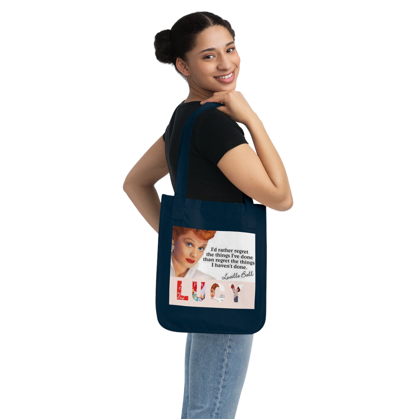 I love Lucy Organic Canvas Tote Bag