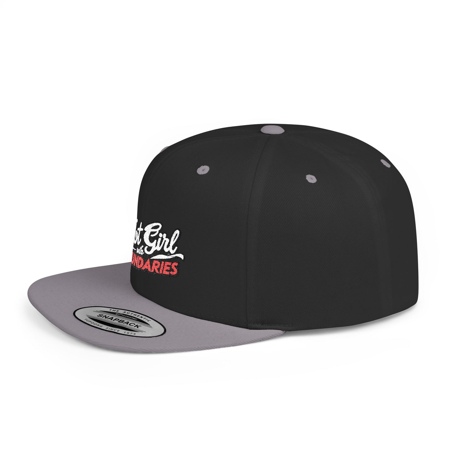 Snapback Cap - Hot Girl with Boundaries | Trendy Flat Bill Hat