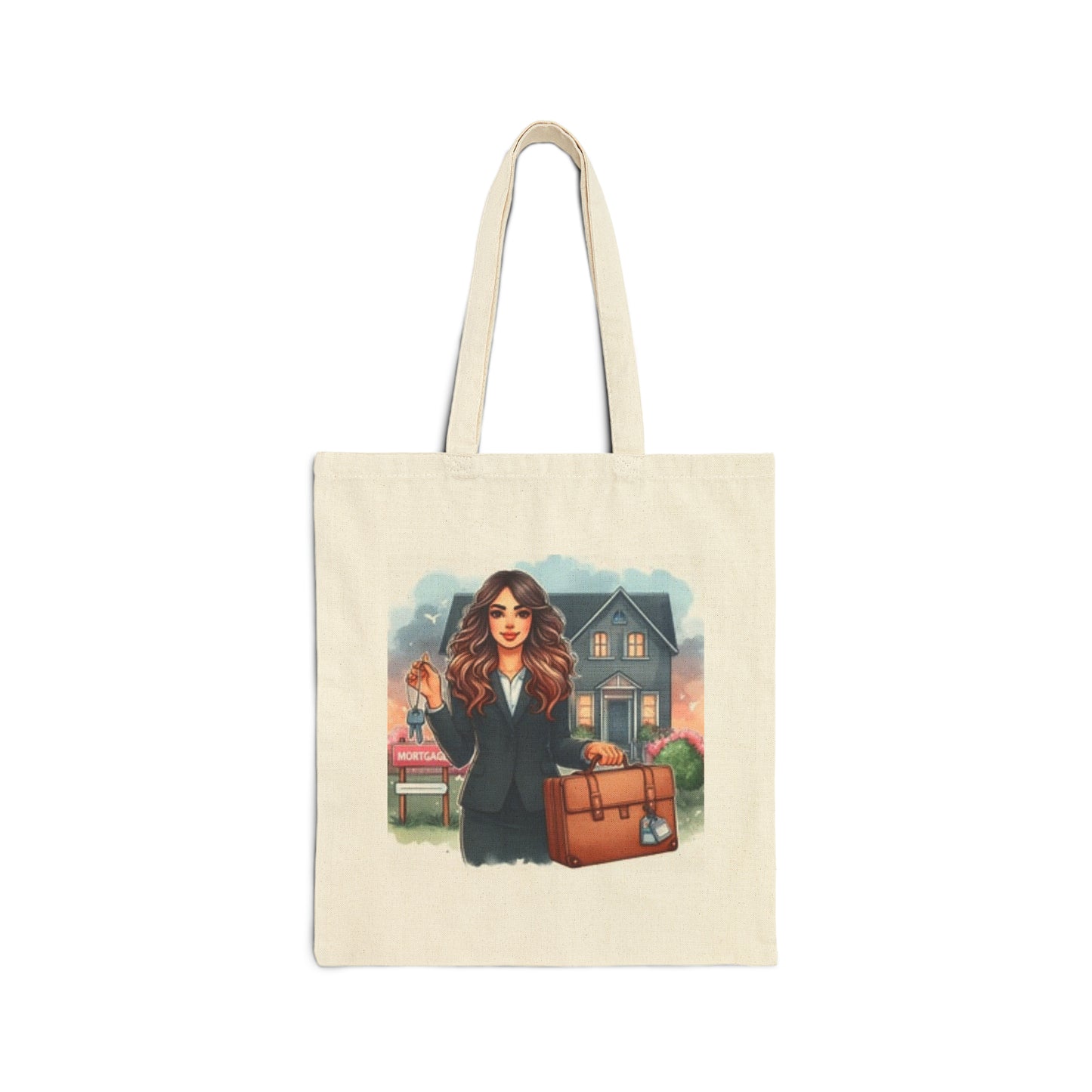 Real Estate Boss Tote Cotton Canvas Tote Bag Marketing Tote bags