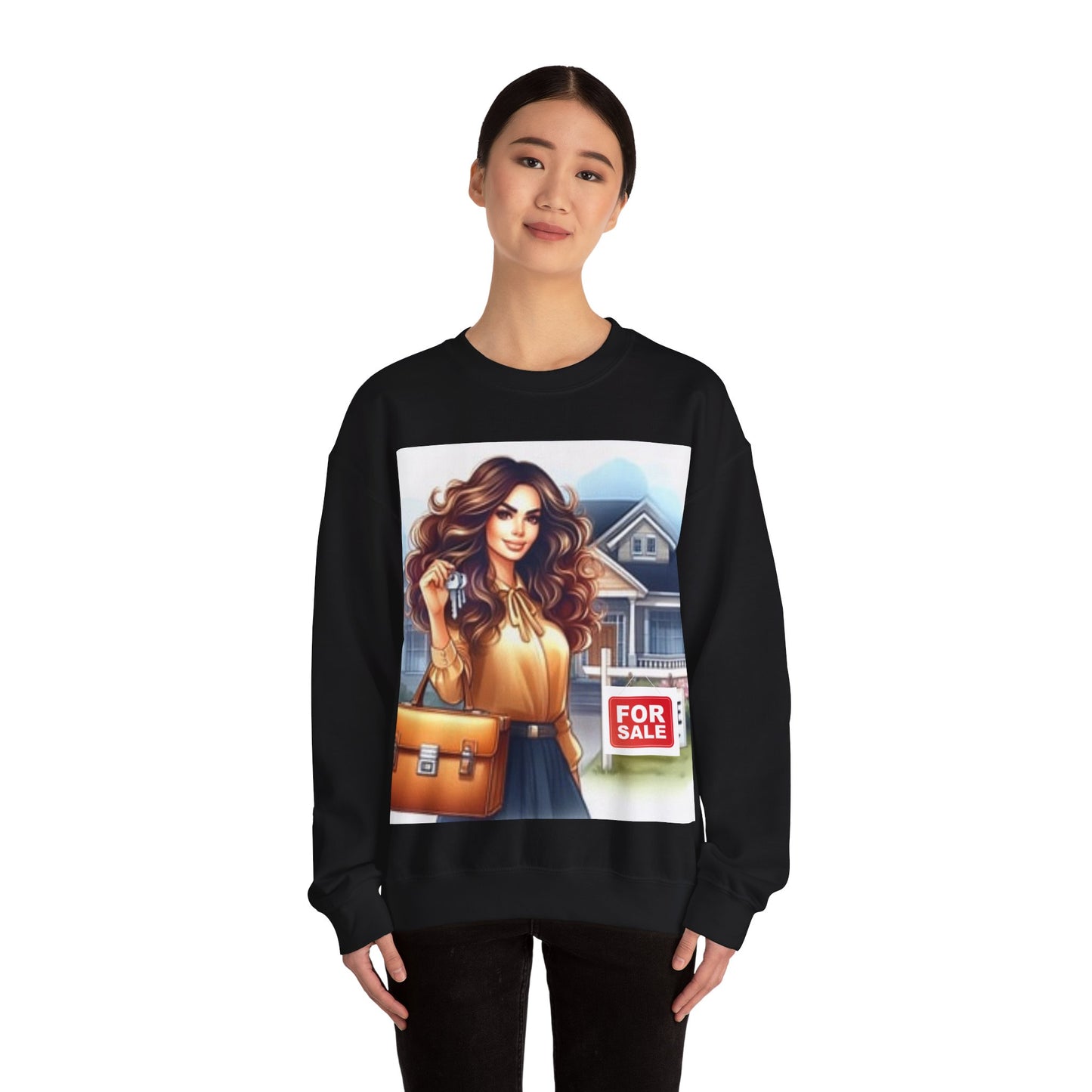 Key Player Crew: Real Estate Agent Sweatshirt | Unisex Heavy Blend™ Crewneck Sweatshirt