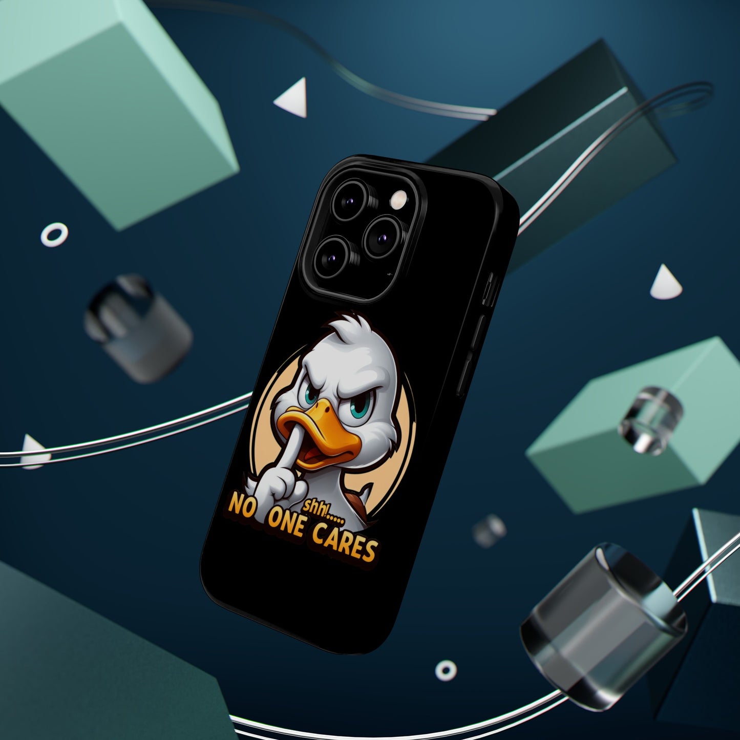 No One Cares Funny Magnetic Tough Cases for Iphone 14- Iphone 15 Max Pro