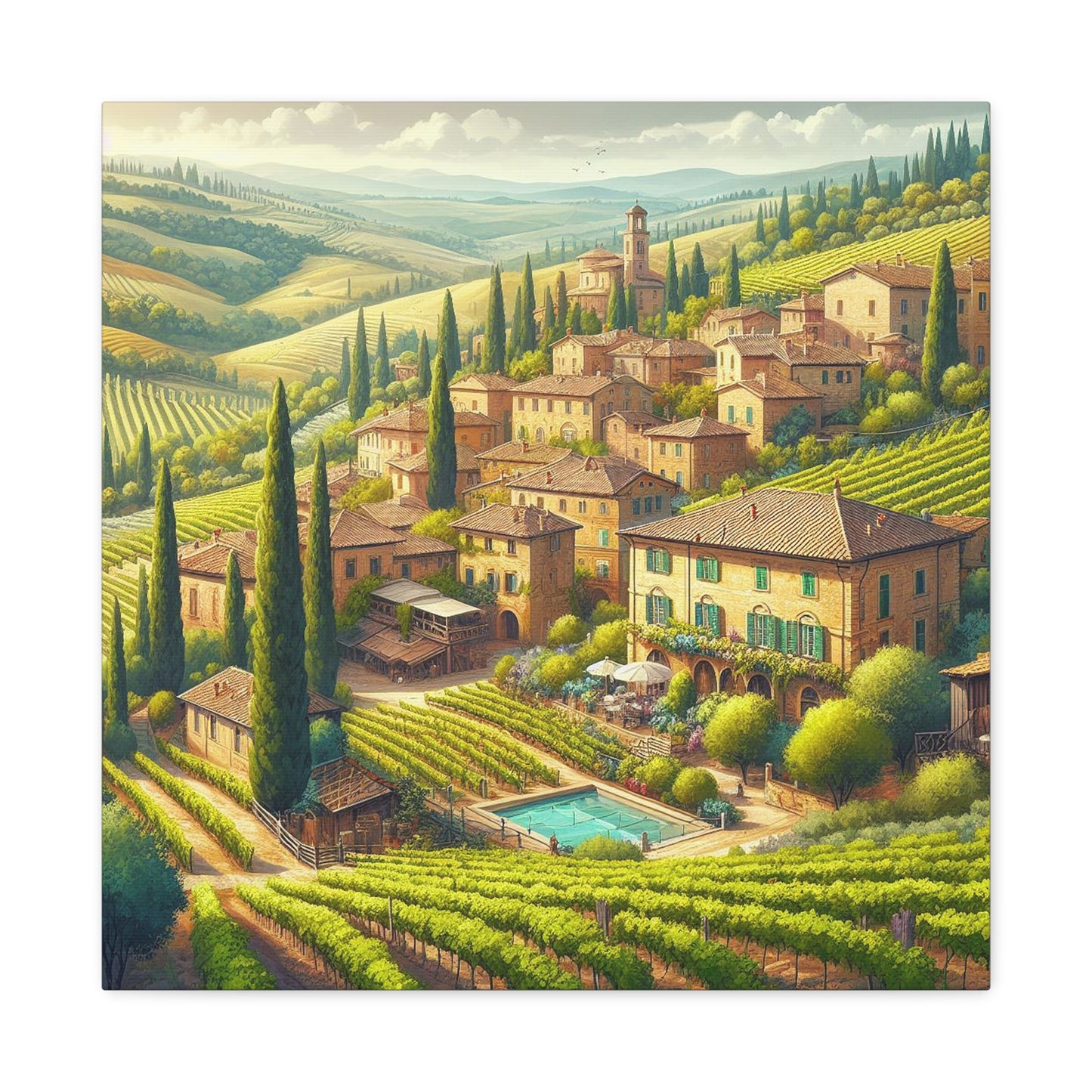 Tuscany Views Canvas: Capture the Beauty of Italy (Unique Wall Art)