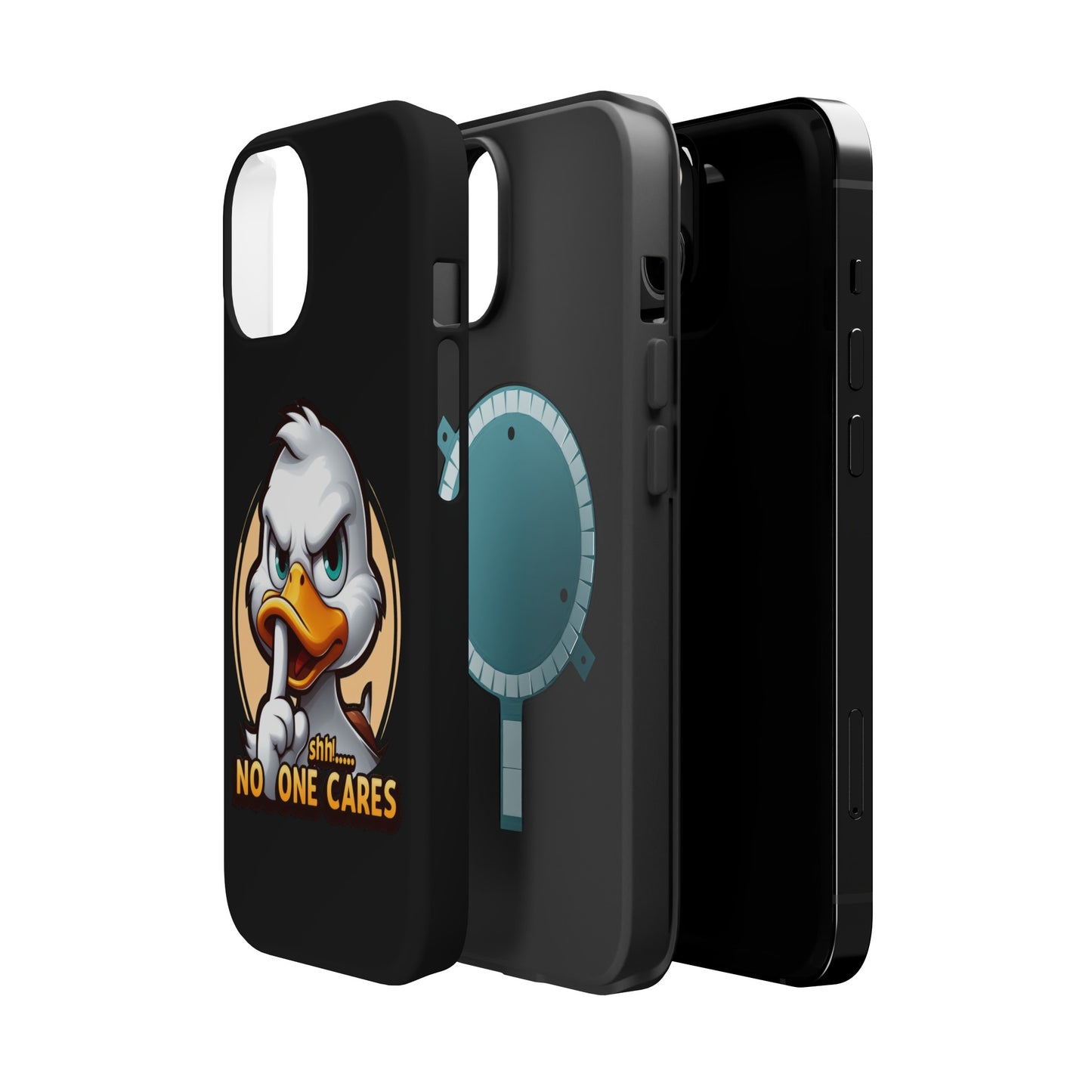 No One Cares  Funny Magnetic Tough Cases for Iphone 14- Iphone 15 Max Pro