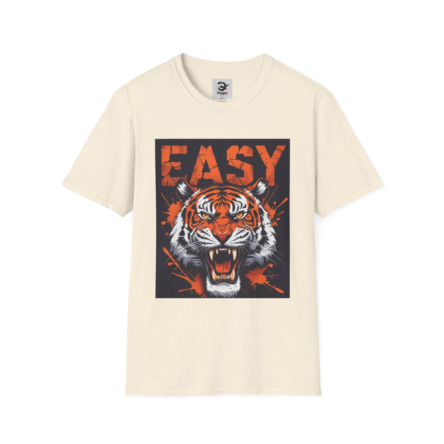 Vintage Fierce Tiger Graphic Tee - Retro Unisex Softstyle T-Shirt, Easy Streetwear, Animal Lover Gift, Casual Outfit, Bold Fashion Statement