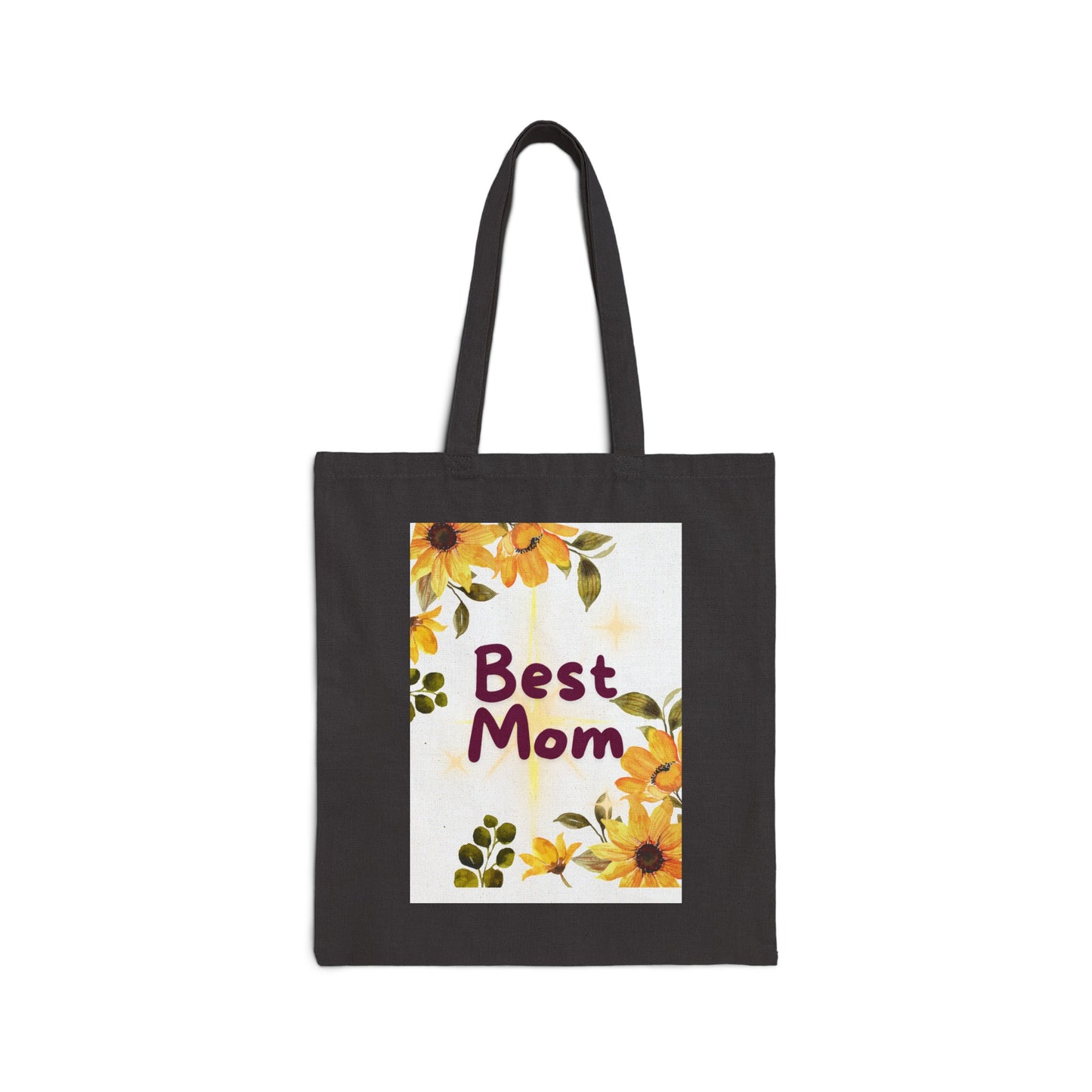 Cute Best Mom Cotton Canvas Tote Bag