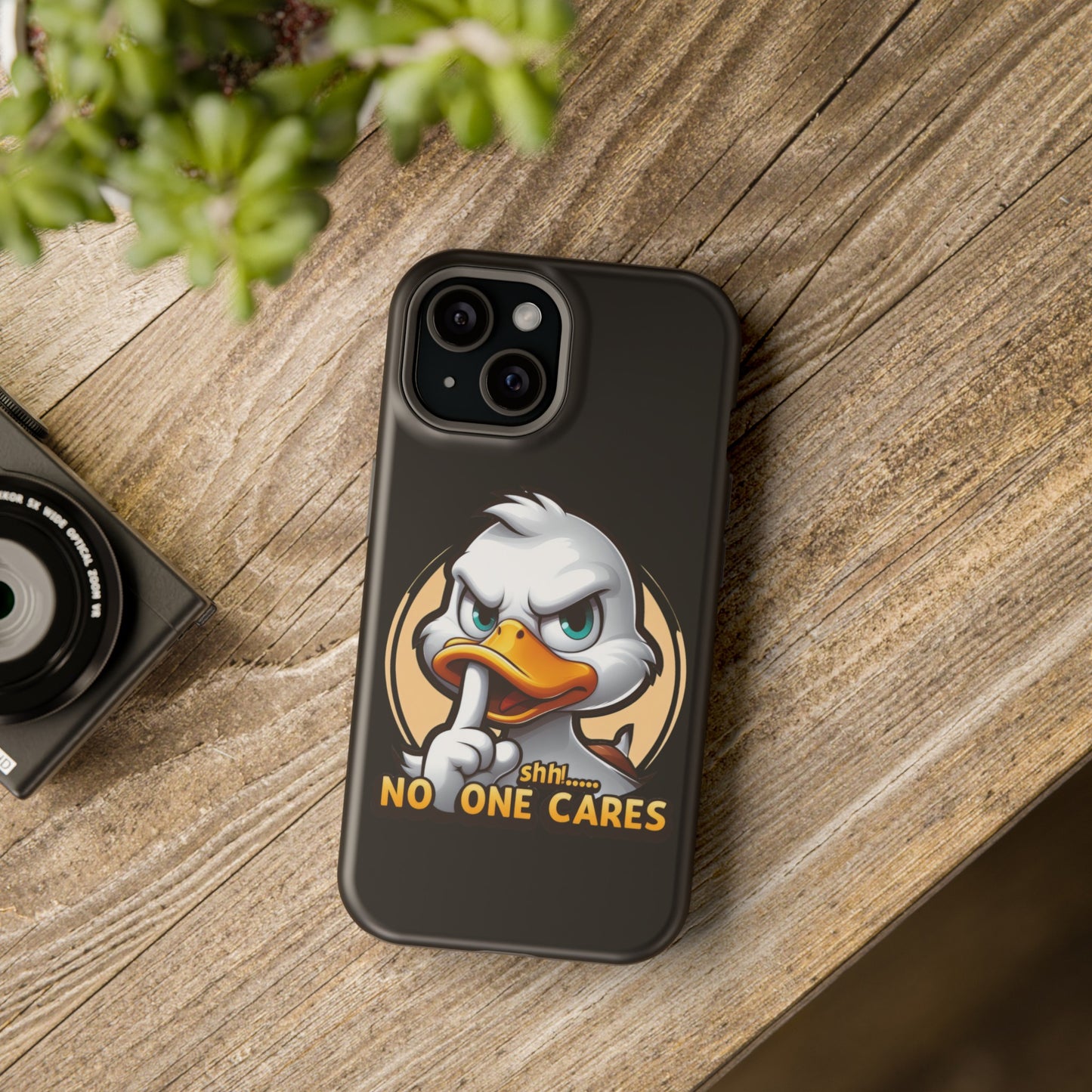 No One Cares  Funny Magnetic Tough Cases for Iphone 14- Iphone 15 Max Pro