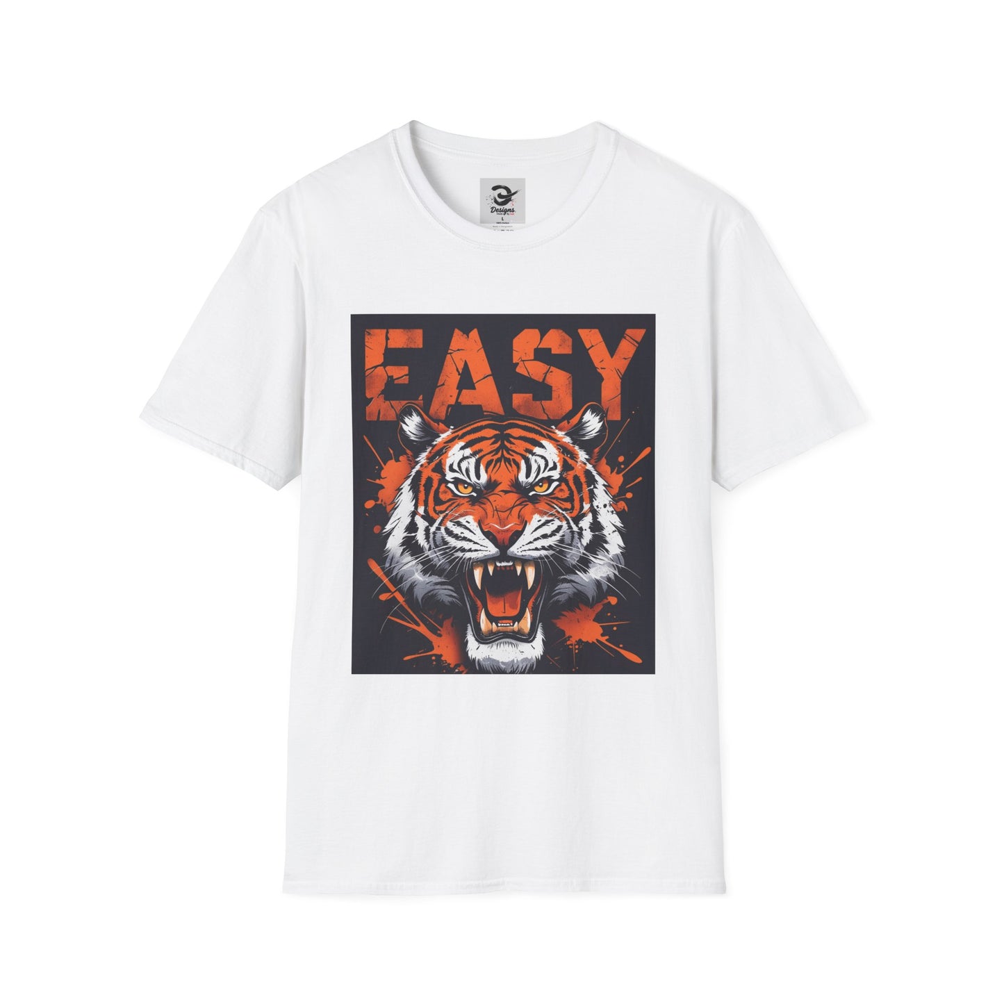 Vintage Fierce Tiger Graphic Tee - Retro Unisex Softstyle T-Shirt, Easy Streetwear, Animal Lover Gift, Casual Outfit, Bold Fashion Statement