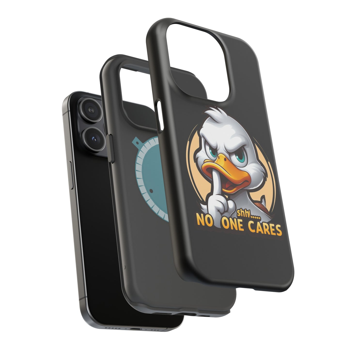 No One Cares  Funny Magnetic Tough Cases for Iphone 14- Iphone 15 Max Pro