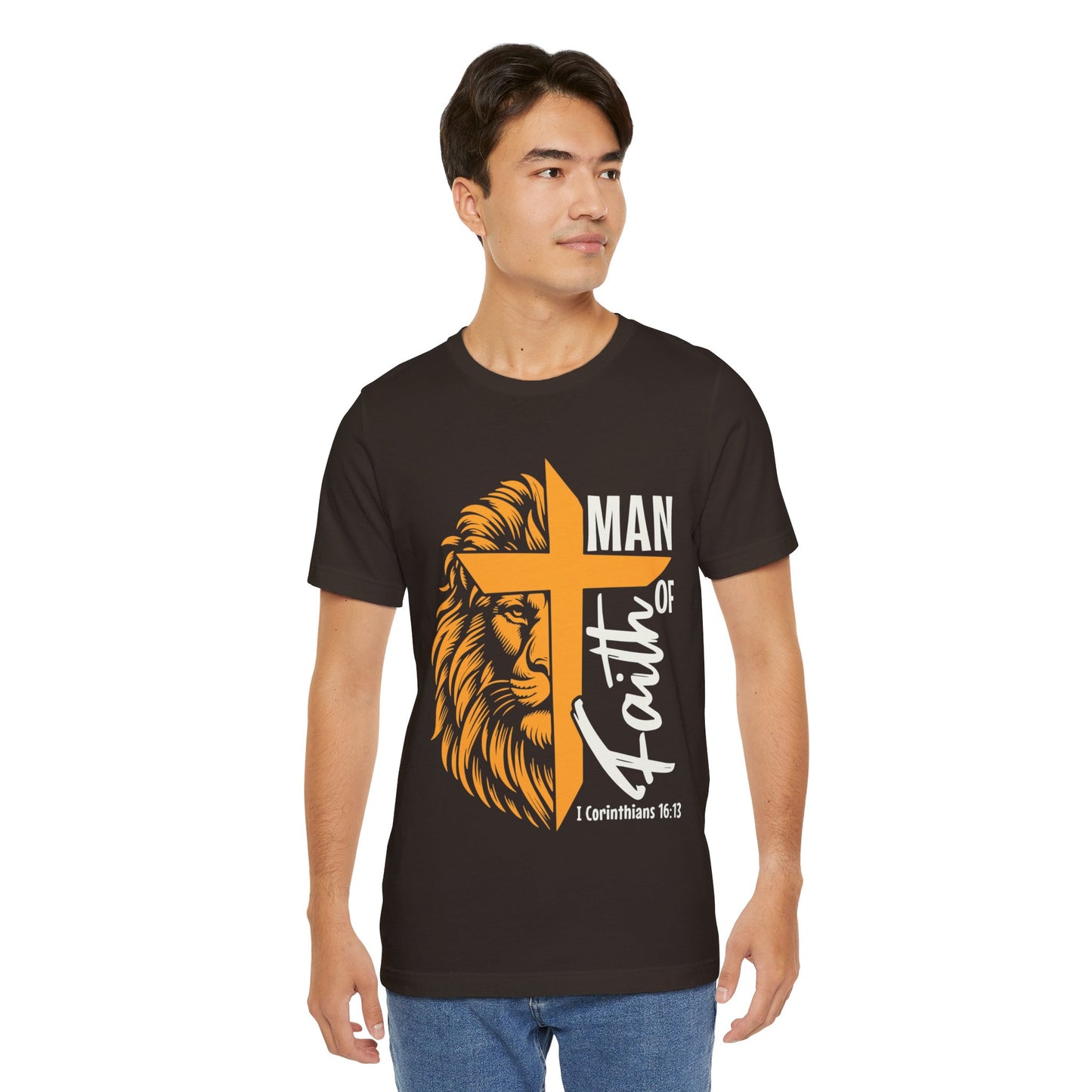 Man of Faith Unisex Jersey Short Sleeve Tee