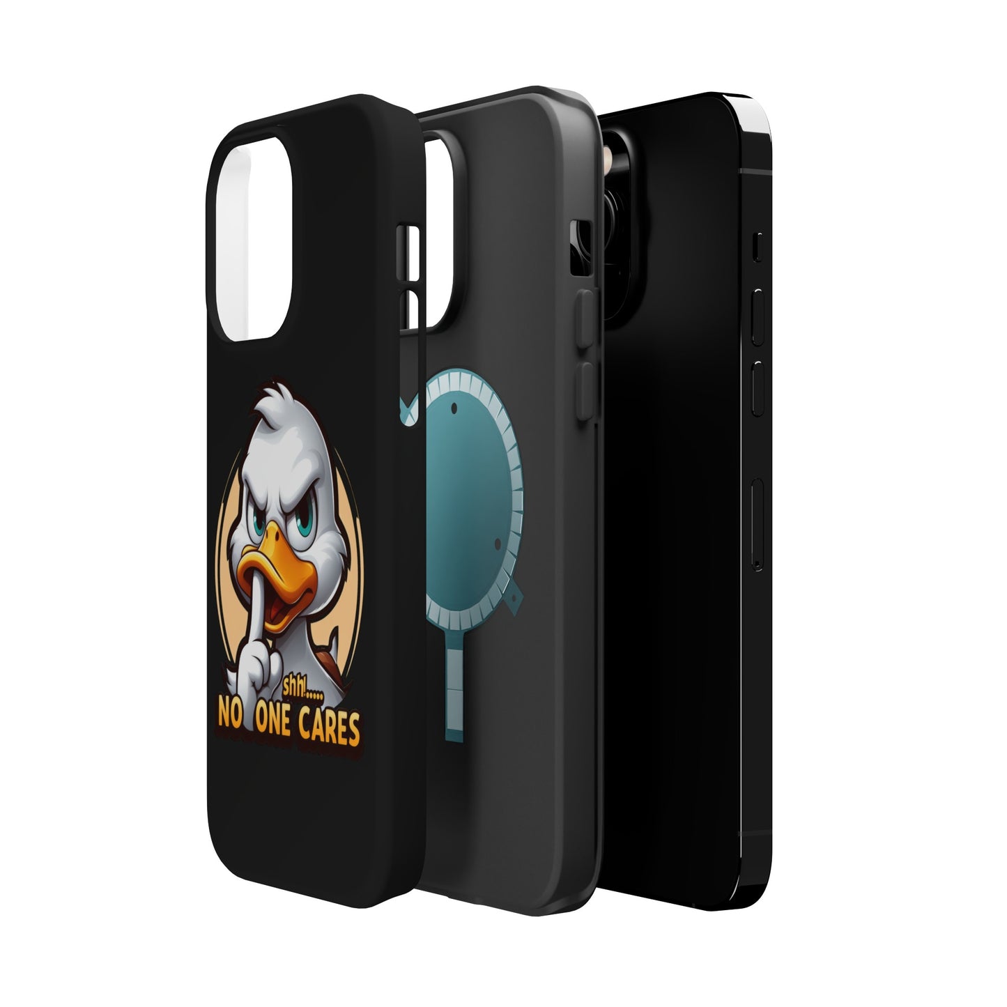 No One Cares  Funny Magnetic Tough Cases for Iphone 14- Iphone 15 Max Pro