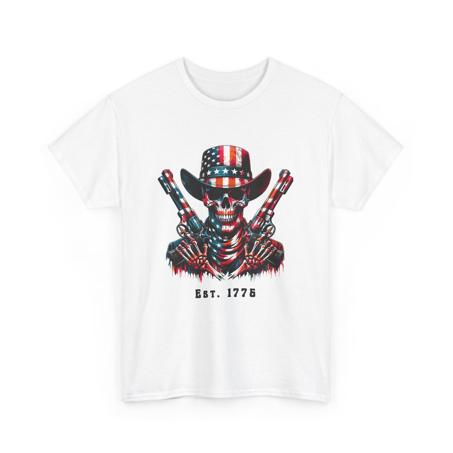 Patriotic Style for All: Unisex Heavy Cotton Tee (4th of July)