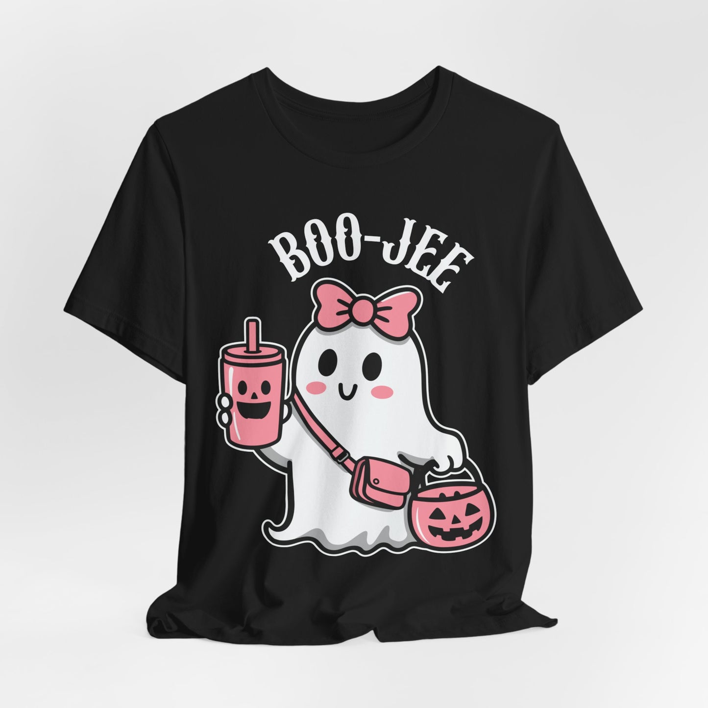 Boo Jee Jersey Short Sleeve Tee Halloween Ghost Funny Tee