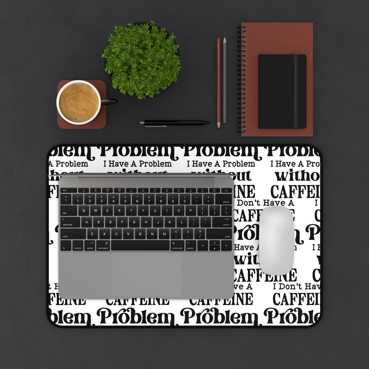 Keyboard Mouse Desk Mat Coffee Lover Funny