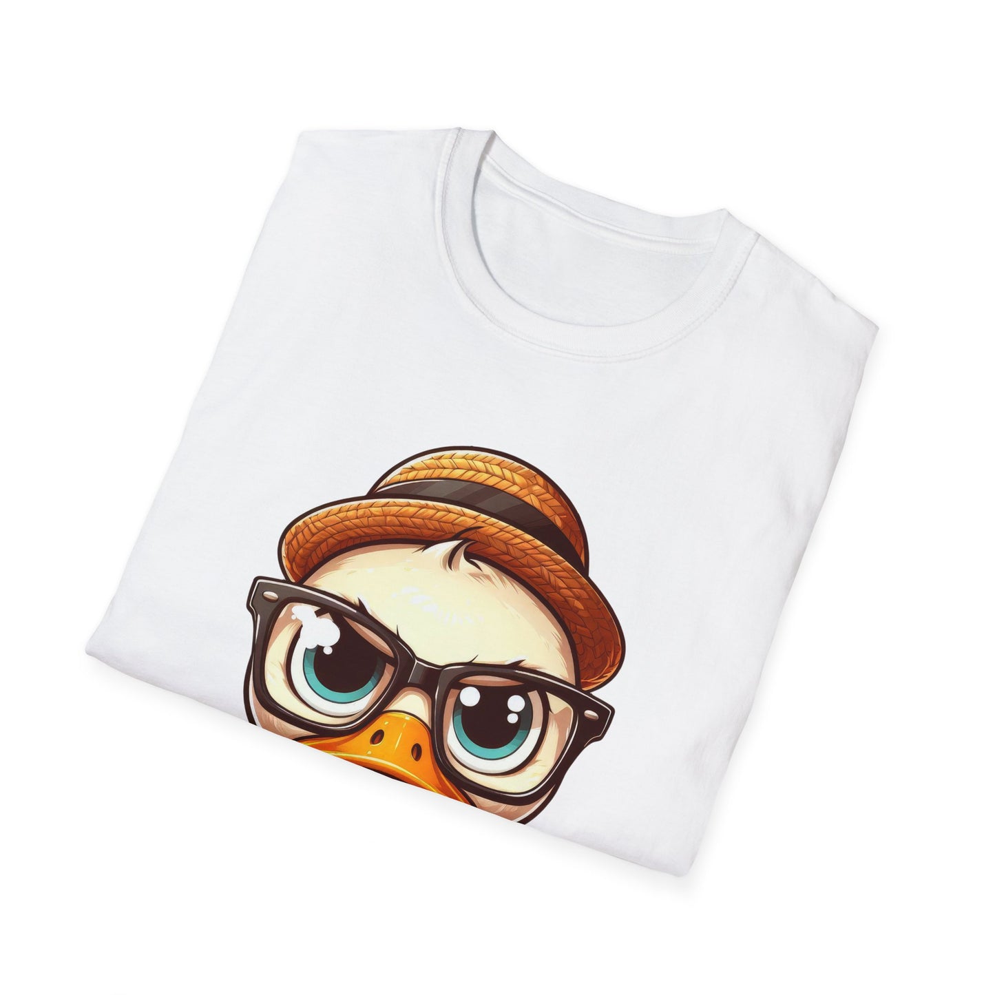 Quack Off, Worries! Eco-Conscious Tee (Doesn't Give a Duck)  Unisex Softstyle T-Shirt