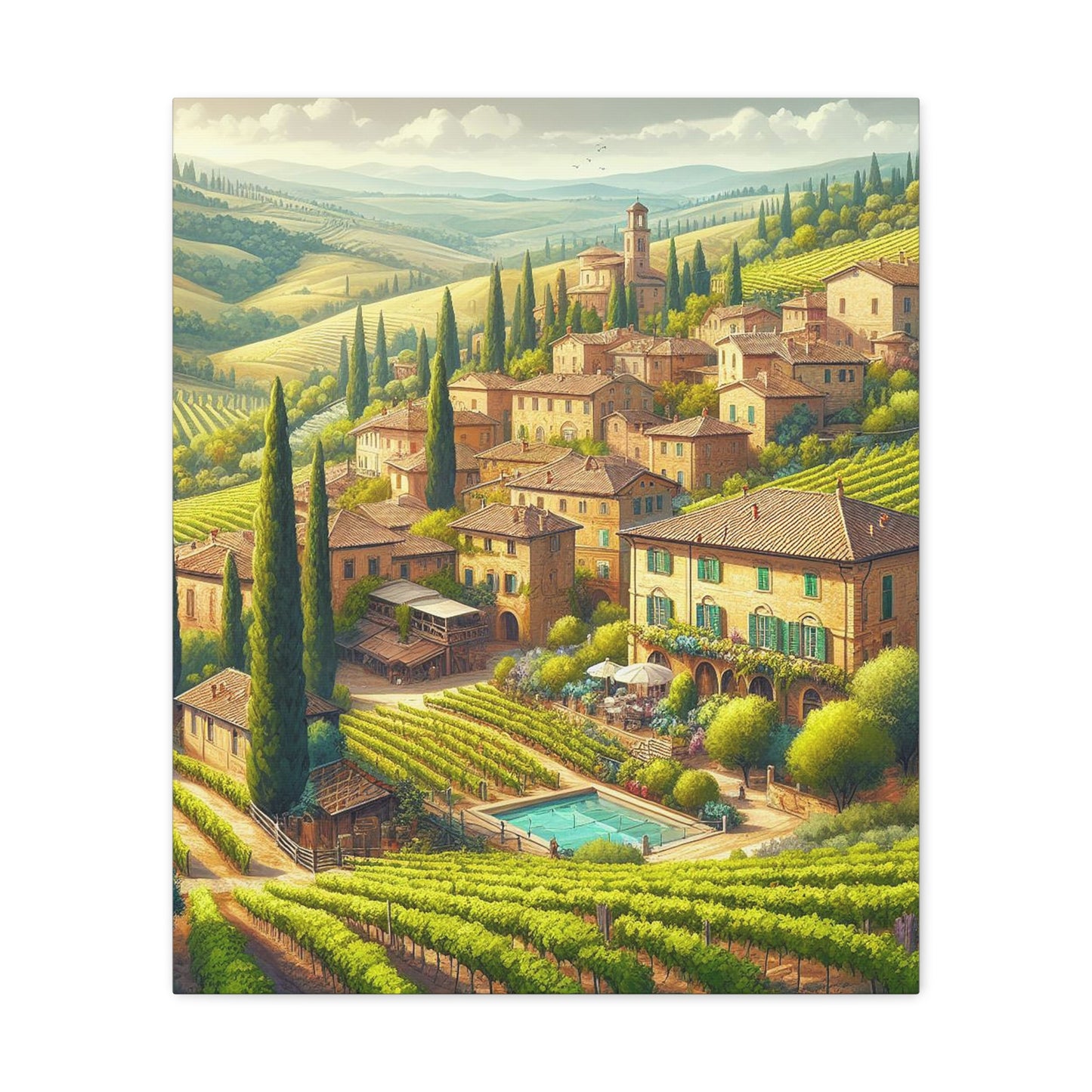 Tuscany Views Canvas: Capture the Beauty of Italy (Unique Wall Art)