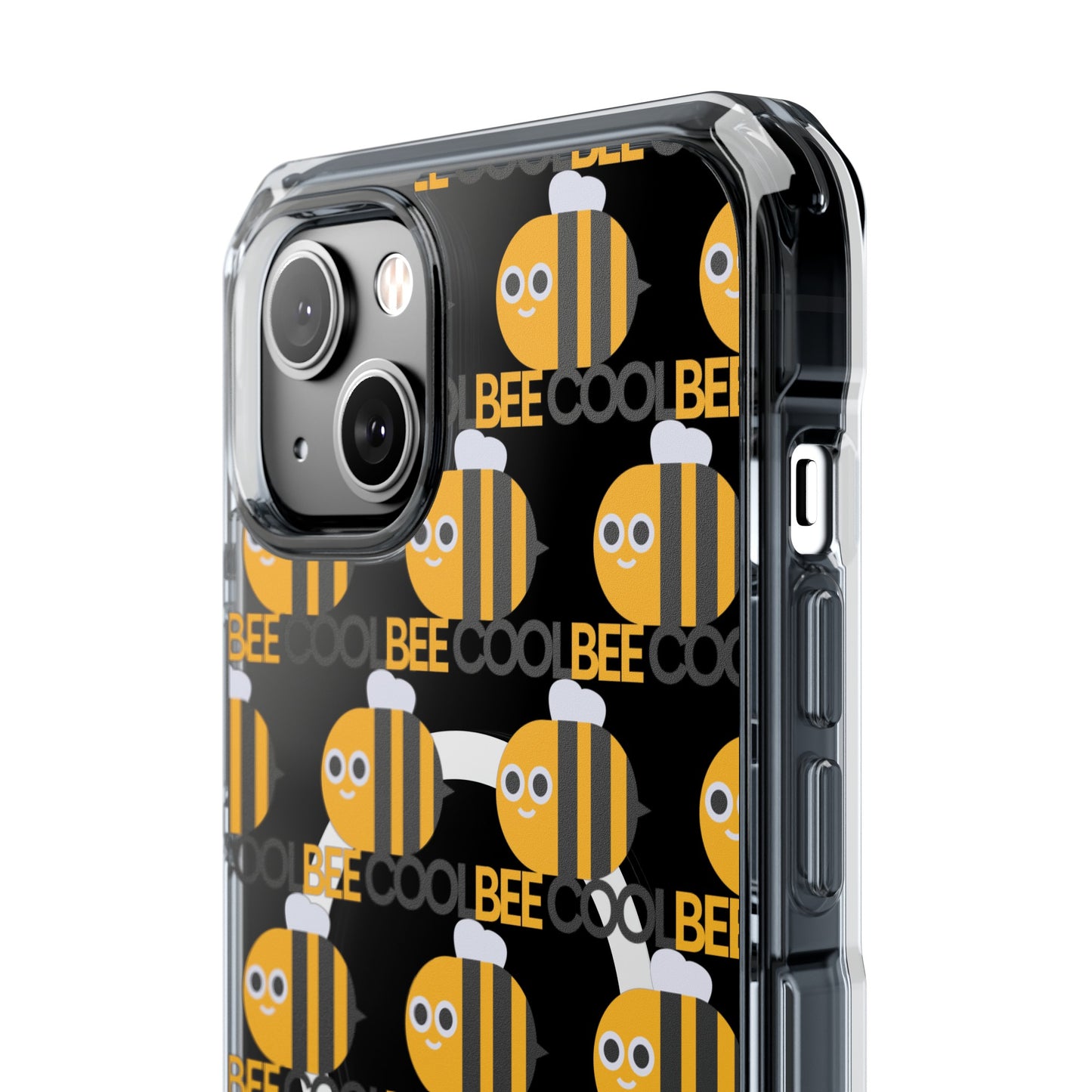 Bee Cool Magnetic Clear Impact Cases Custom Design Iphone Case 15 | iPhone 15 Plus| iPhone 15 Pro Max| iPhone 14