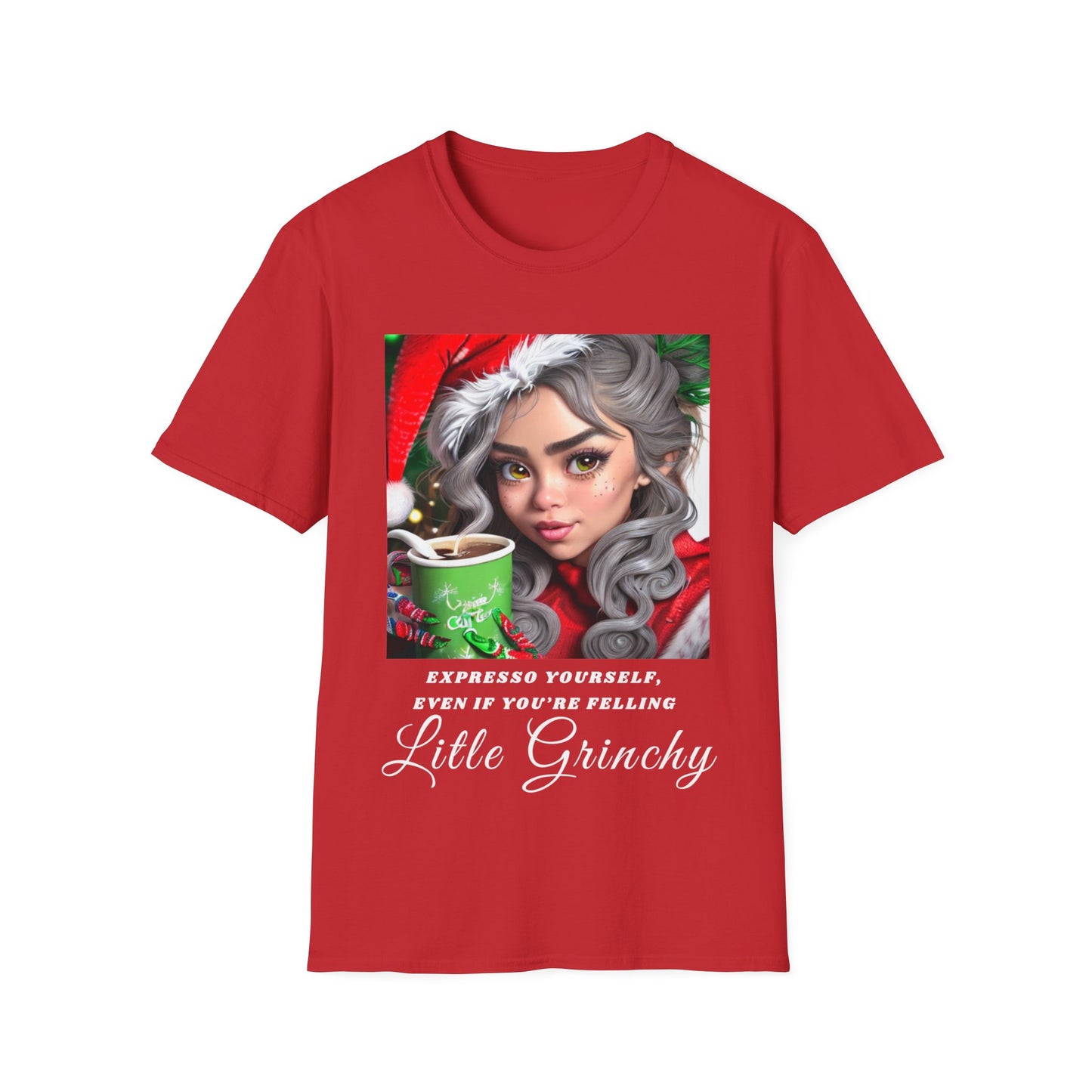 Espresso Yourself Grinchy Christmas Tee - Unisex Soft-Style