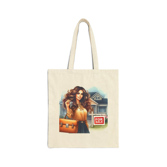 Realtor | Real Estate Marketing Cotton Canvas Tote Bag