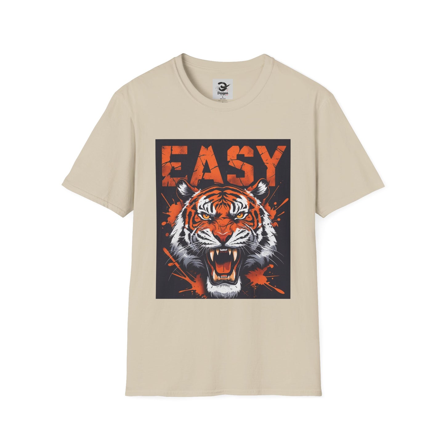 Vintage Fierce Tiger Graphic Tee - Retro Unisex Softstyle T-Shirt, Easy Streetwear, Animal Lover Gift, Casual Outfit, Bold Fashion Statement