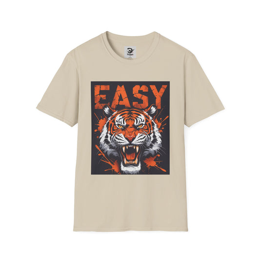 Vintage Fierce Tiger Graphic Tee - Retro Unisex Softstyle T-Shirt, Easy Streetwear, Animal Lover Gift, Casual Outfit, Bold Fashion Statement