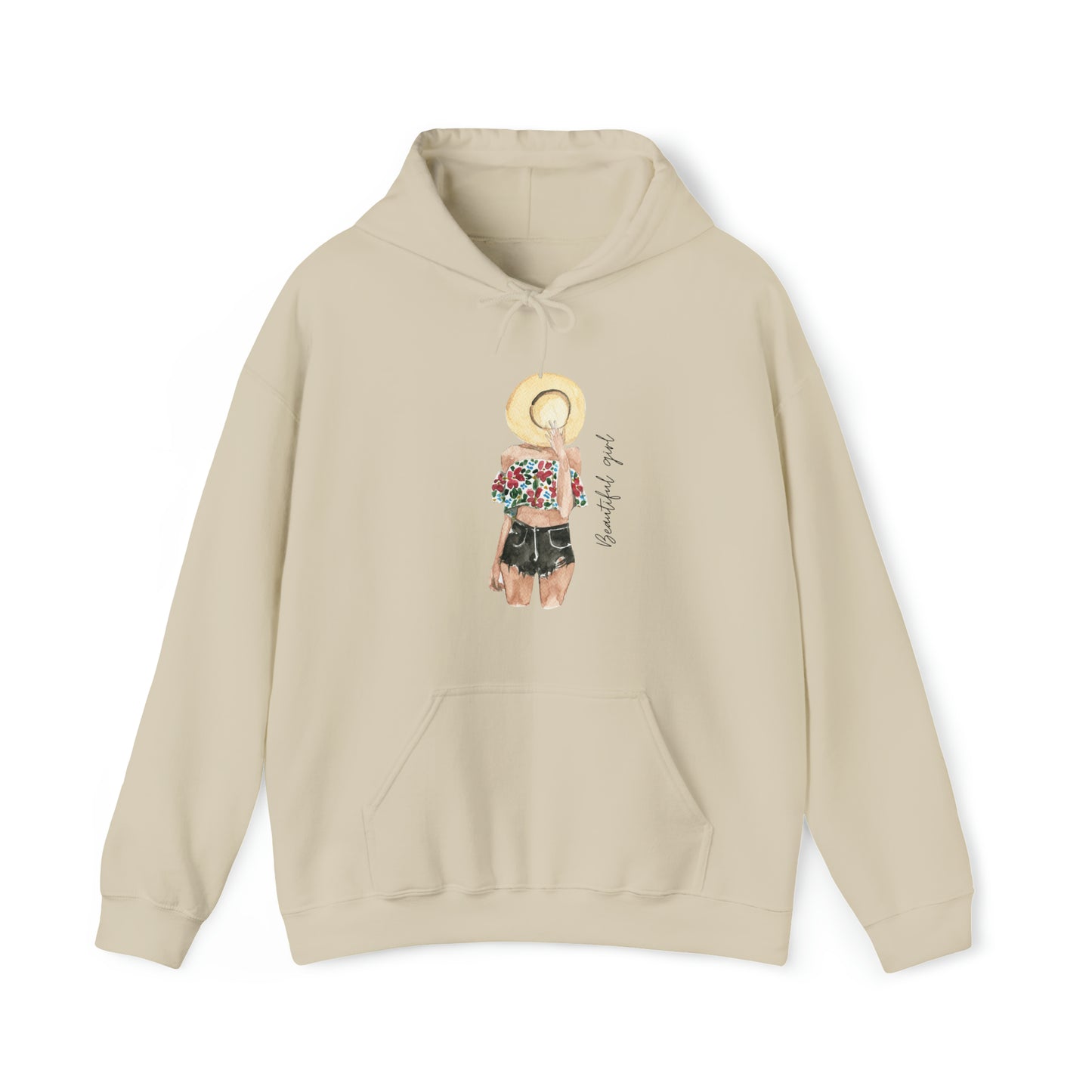 Beautiful girl Unisex Heavy Blend™ Hooded Sweatshirt