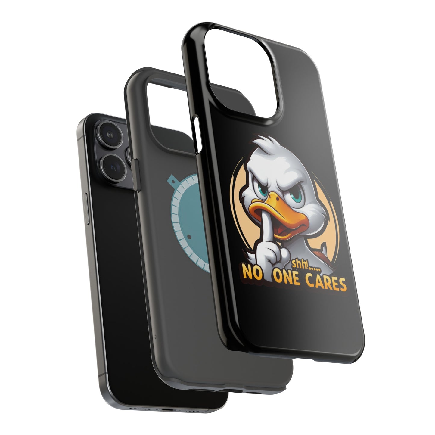 No One Cares  Funny Magnetic Tough Cases for Iphone 14- Iphone 15 Max Pro