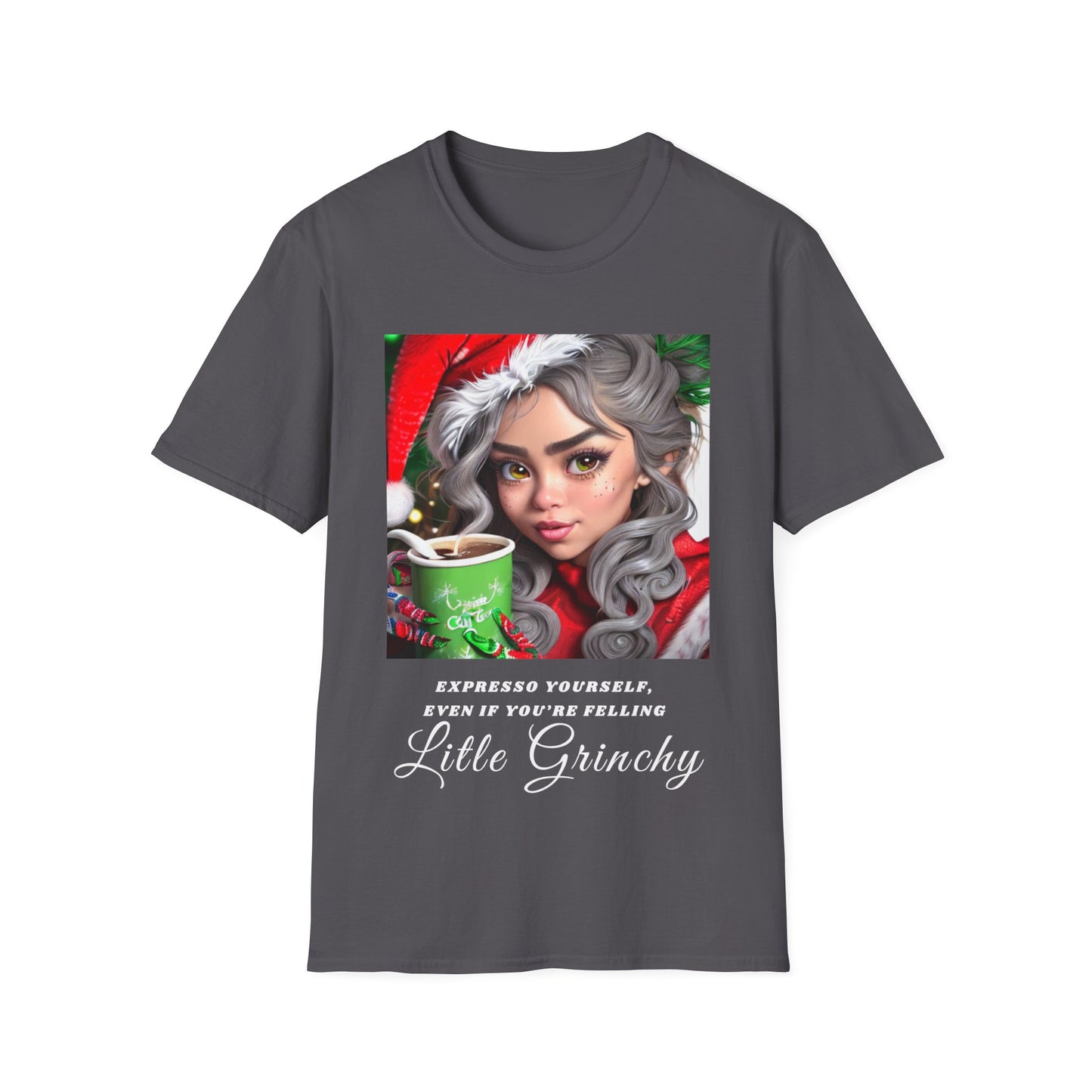 Espresso Yourself Grinchy Christmas Tee - Unisex Soft-Style