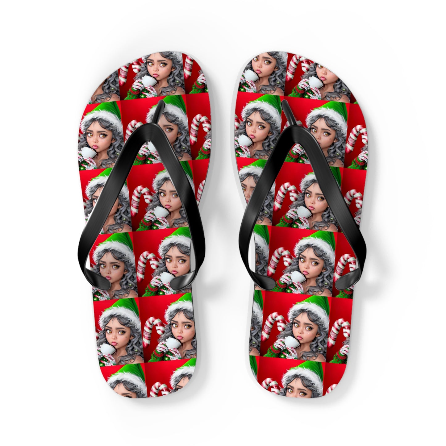 Grinch-Inspired Flip Flops - All-Day Comfort for a Grinchy Summer and Winter