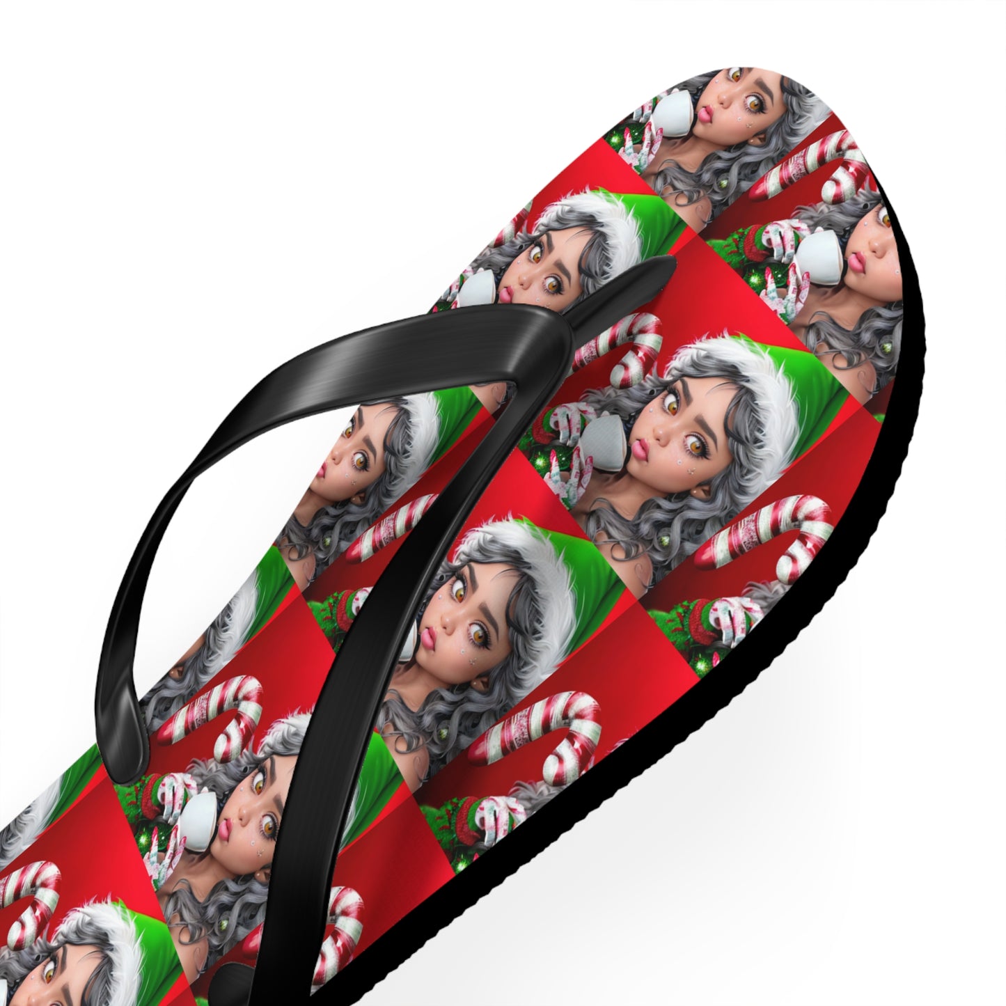 Grinch-Inspired Flip Flops - All-Day Comfort for a Grinchy Summer and Winter